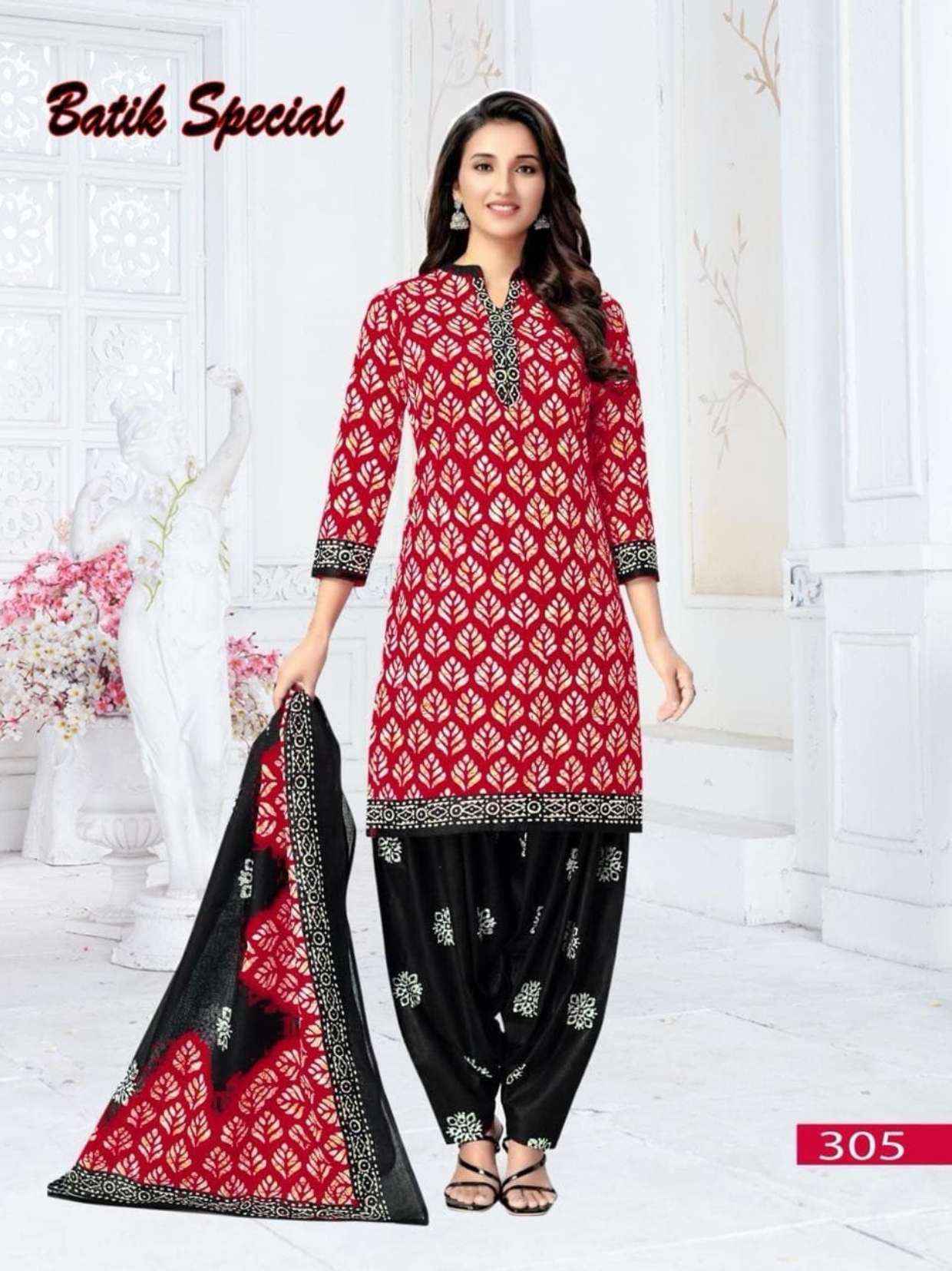 Vandana‎ Creation Batik‎ Special‎ Vol-3 Cotton Dress Material (12 pcs Catalogue)