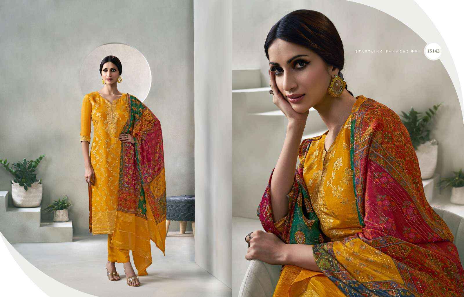 Zisa Glory Jacquard Dress Material (4 pcs Catalogue)
