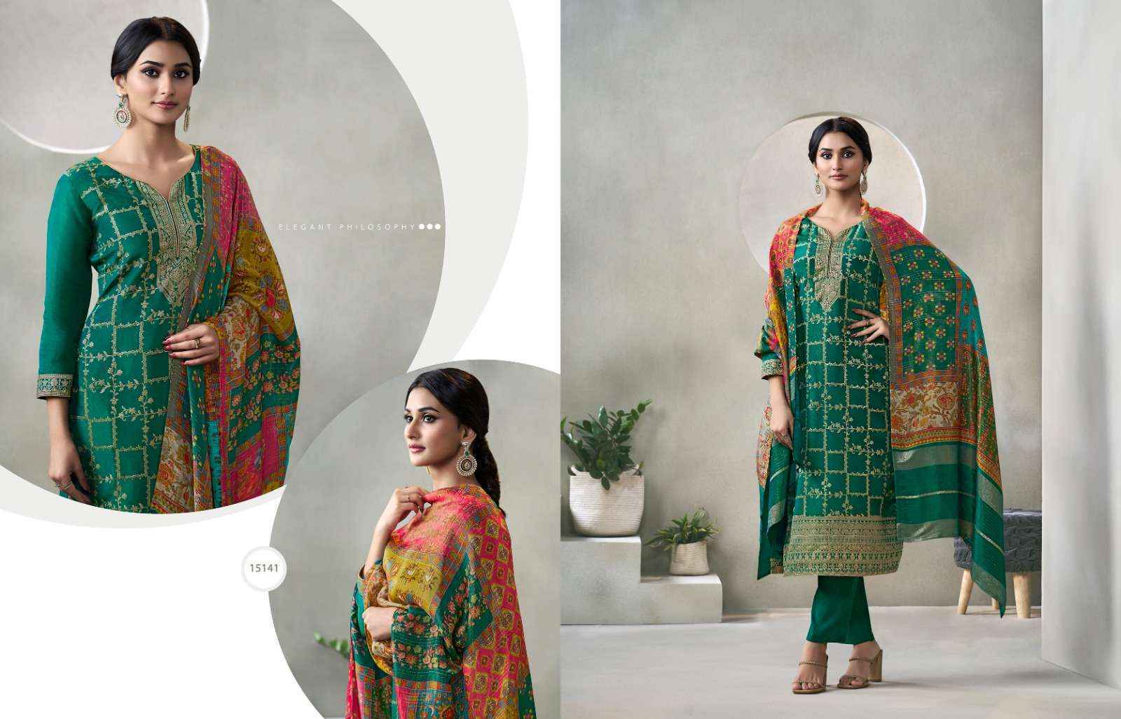 Zisa Glory Jacquard Dress Material (4 pcs Catalogue)