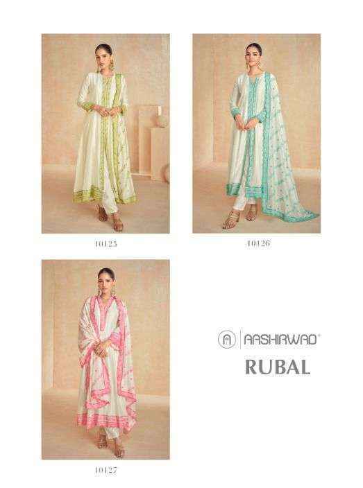 Aashirwad Creation Rubal Silk Readymade Dress (3 pcs Catalogue)