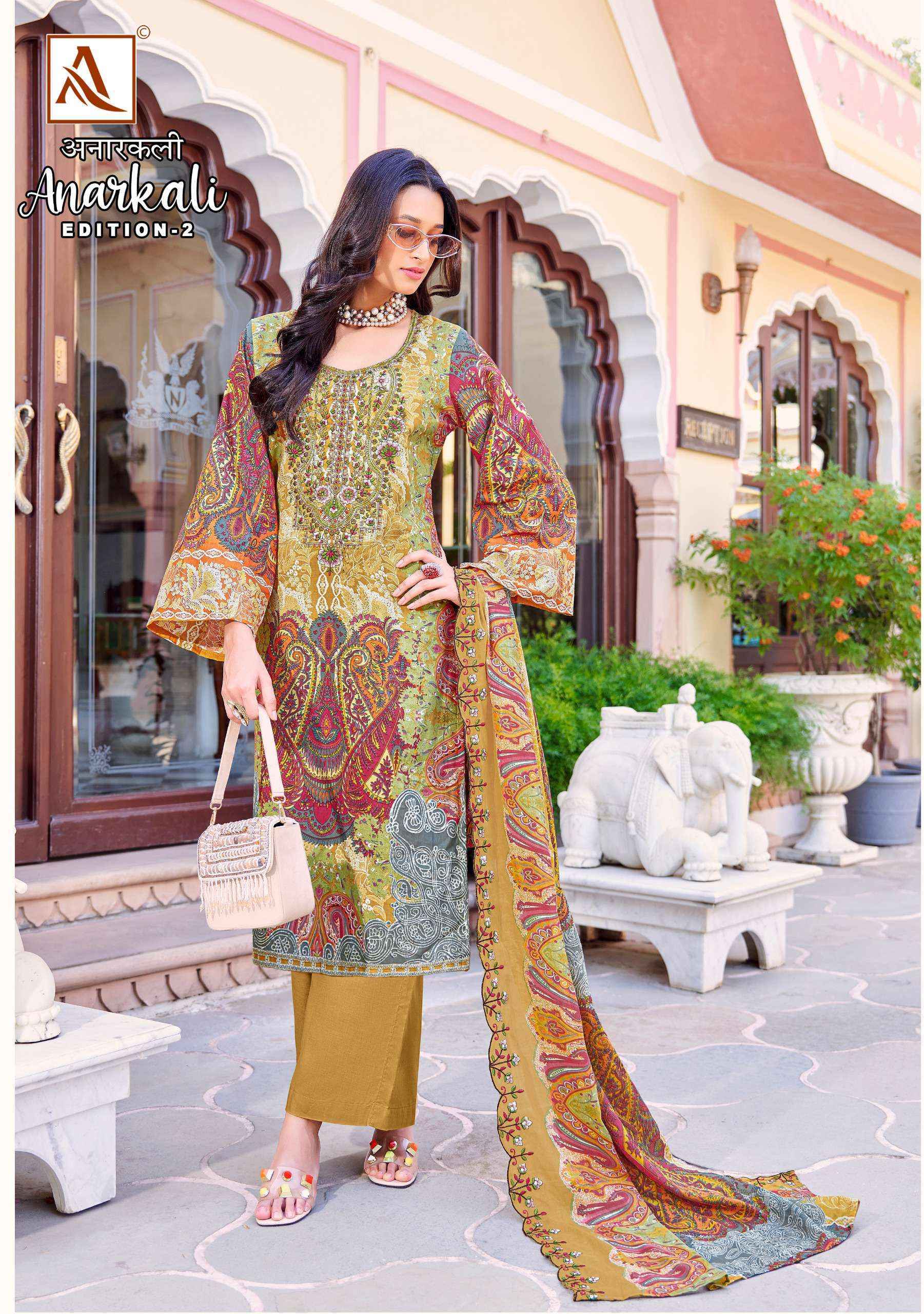 Alok Anarkali Edition 2 Cotton Dress Material 8 pcs Catalogue