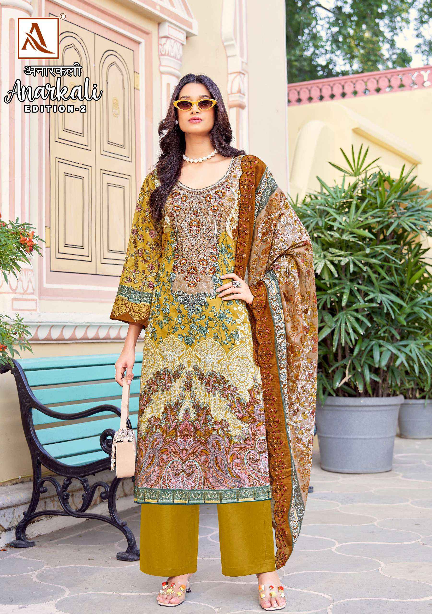 Alok Anarkali Edition 2 Cotton Dress Material 8 pcs Catalogue