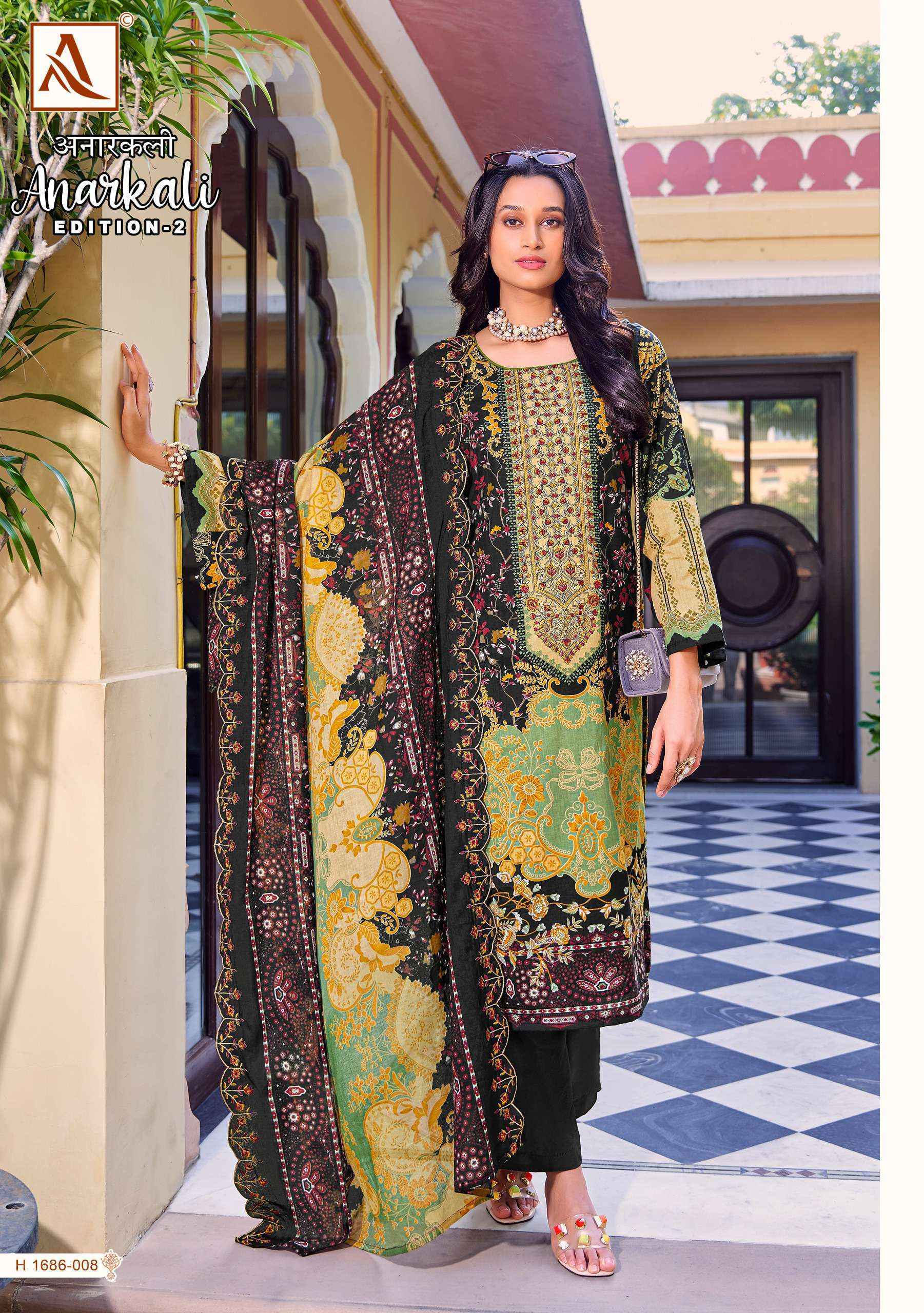 Alok Anarkali Edition 2 Cotton Dress Material 8 pcs Catalogue