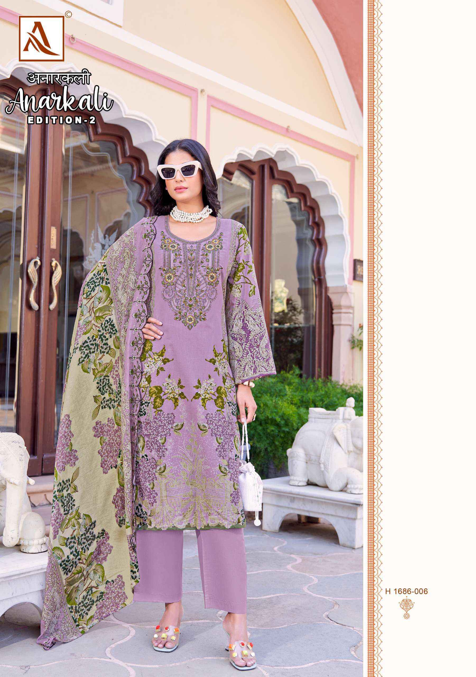 Alok Anarkali Edition 2 Cotton Dress Material 8 pcs Catalogue