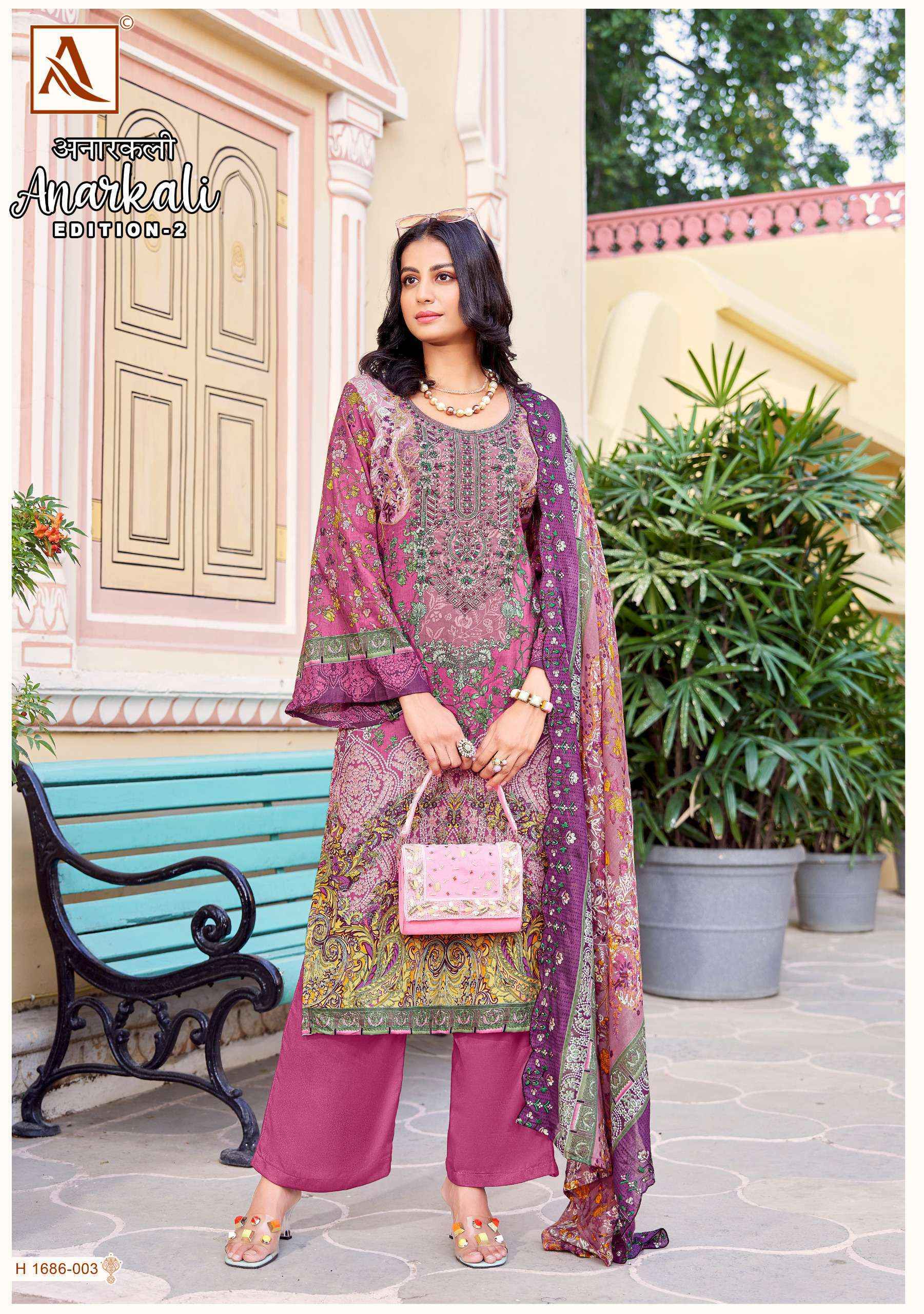 Alok Anarkali Edition 2 Cotton Dress Material 8 pcs Catalogue
