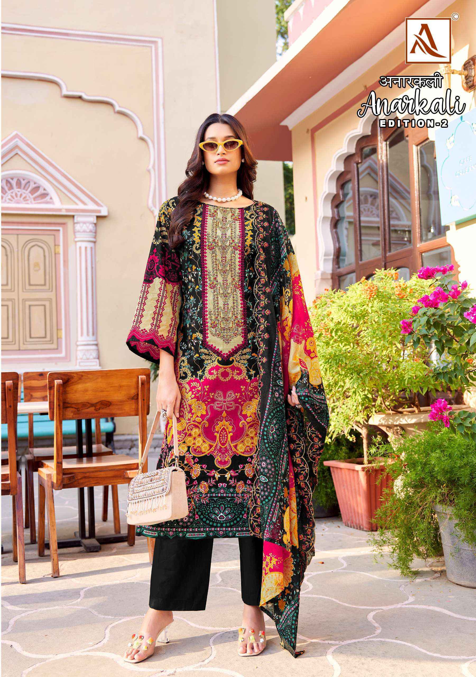 Alok Anarkali Edition 2 Cotton Dress Material 8 pcs Catalogue
