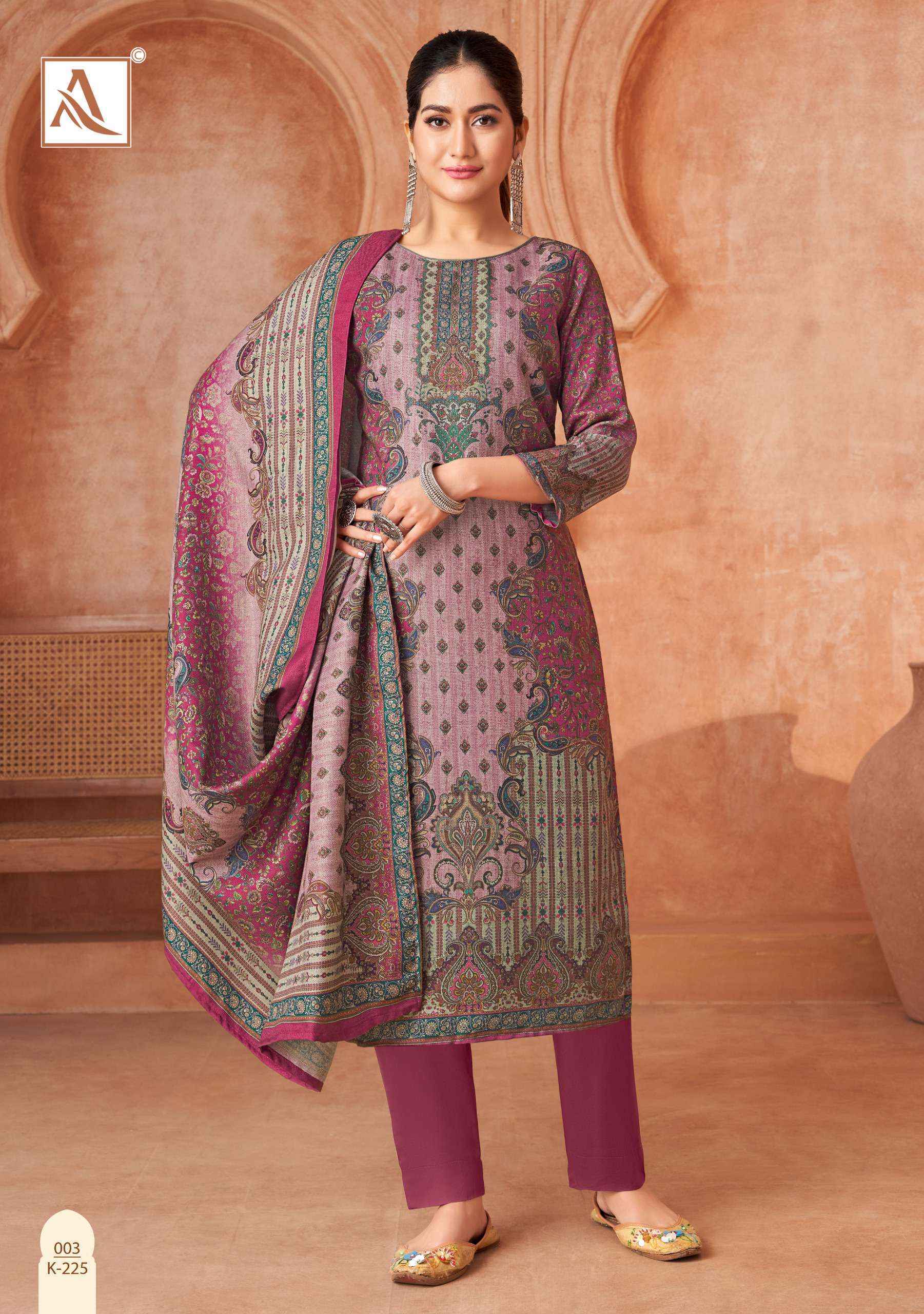 Alok Nirvana Viscose Pashmina Dress Material 4 pcs Catalogue