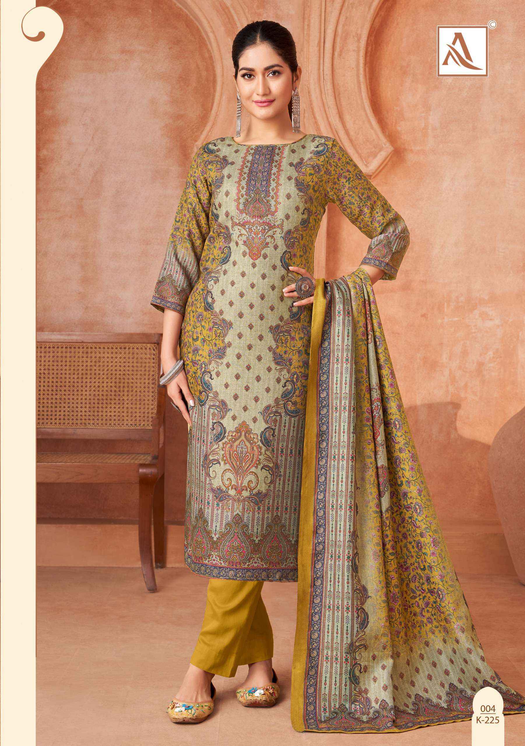 Alok Nirvana Viscose Pashmina Dress Material 4 pcs Catalogue