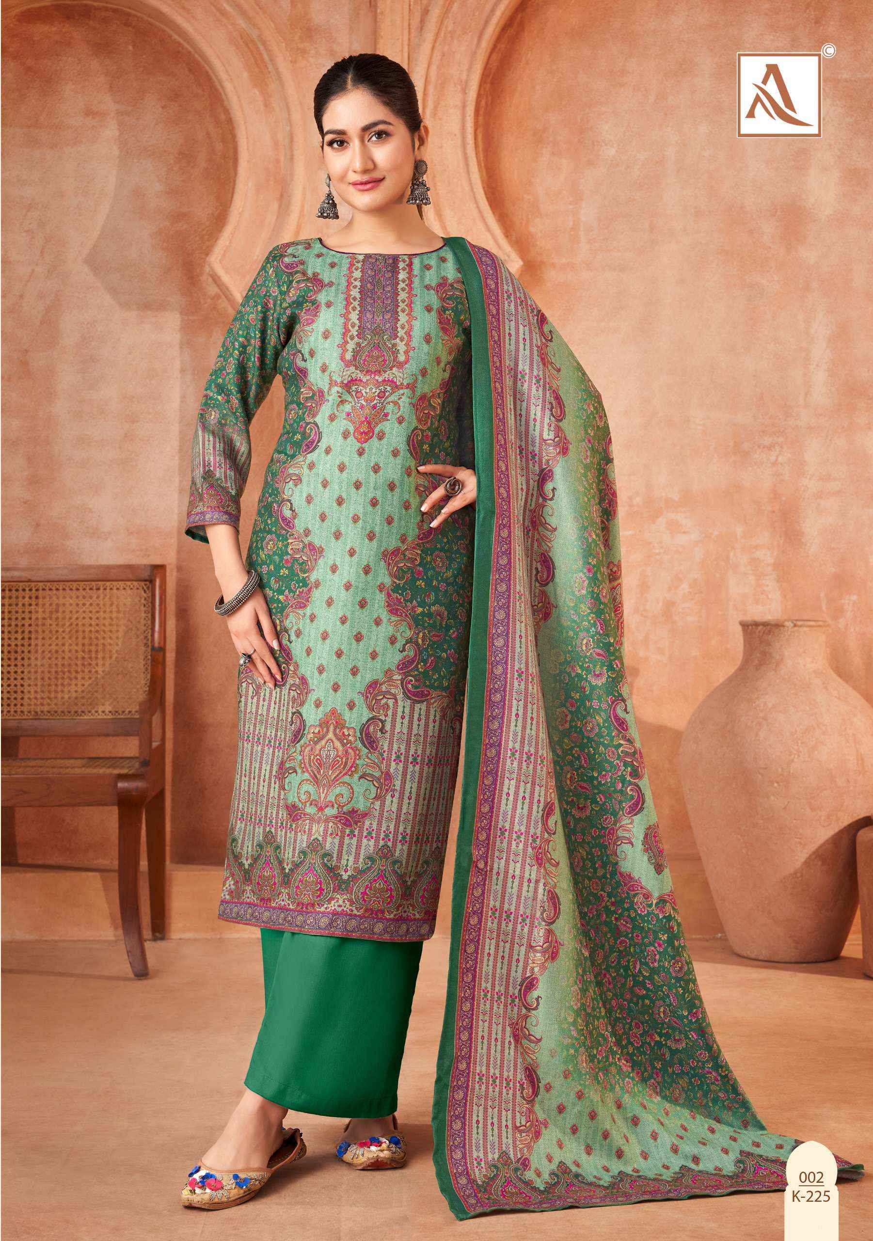 Alok Nirvana Viscose Pashmina Dress Material 4 pcs Catalogue