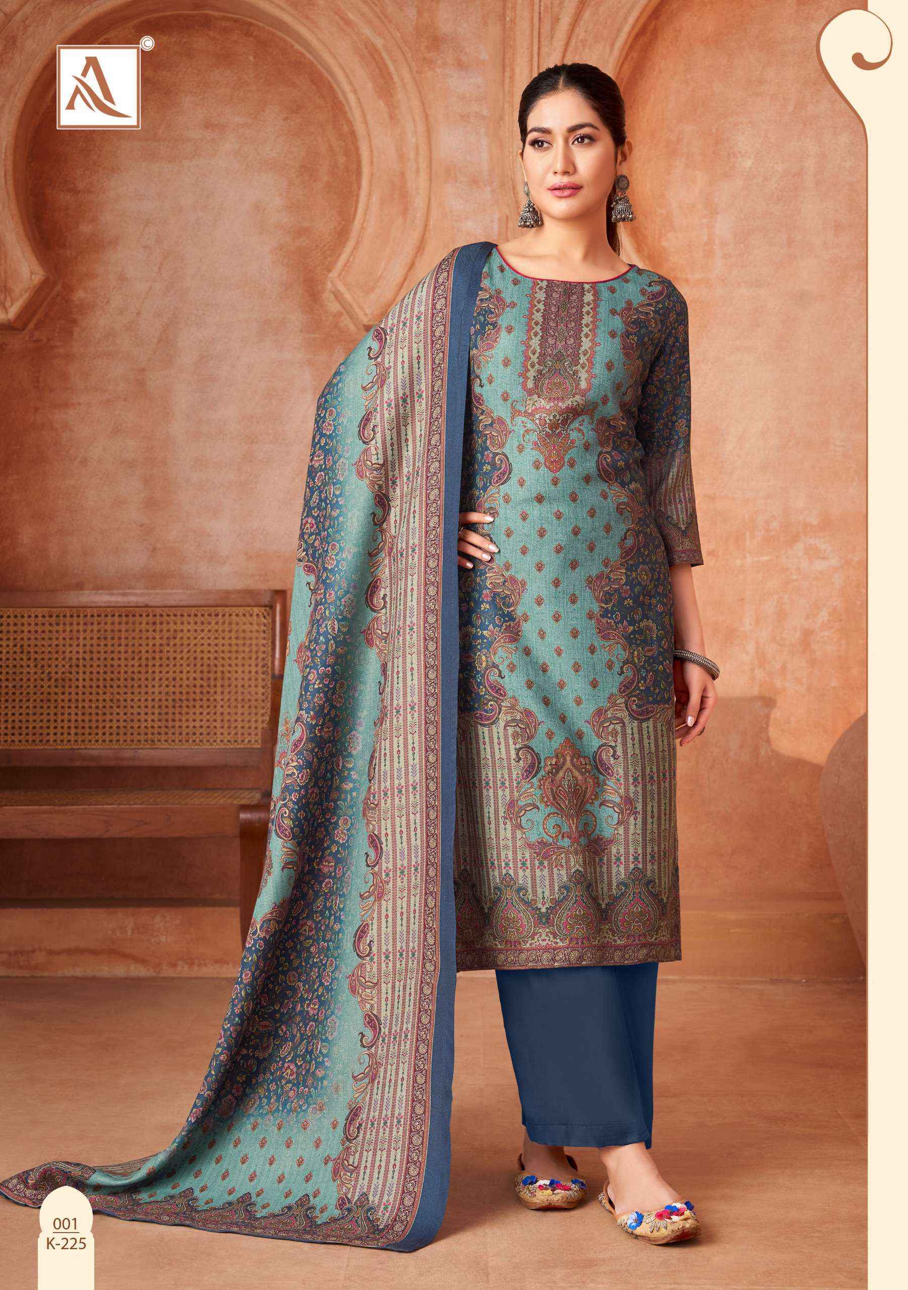 Alok Nirvana Viscose Pashmina Dress Material 4 pcs Catalogue
