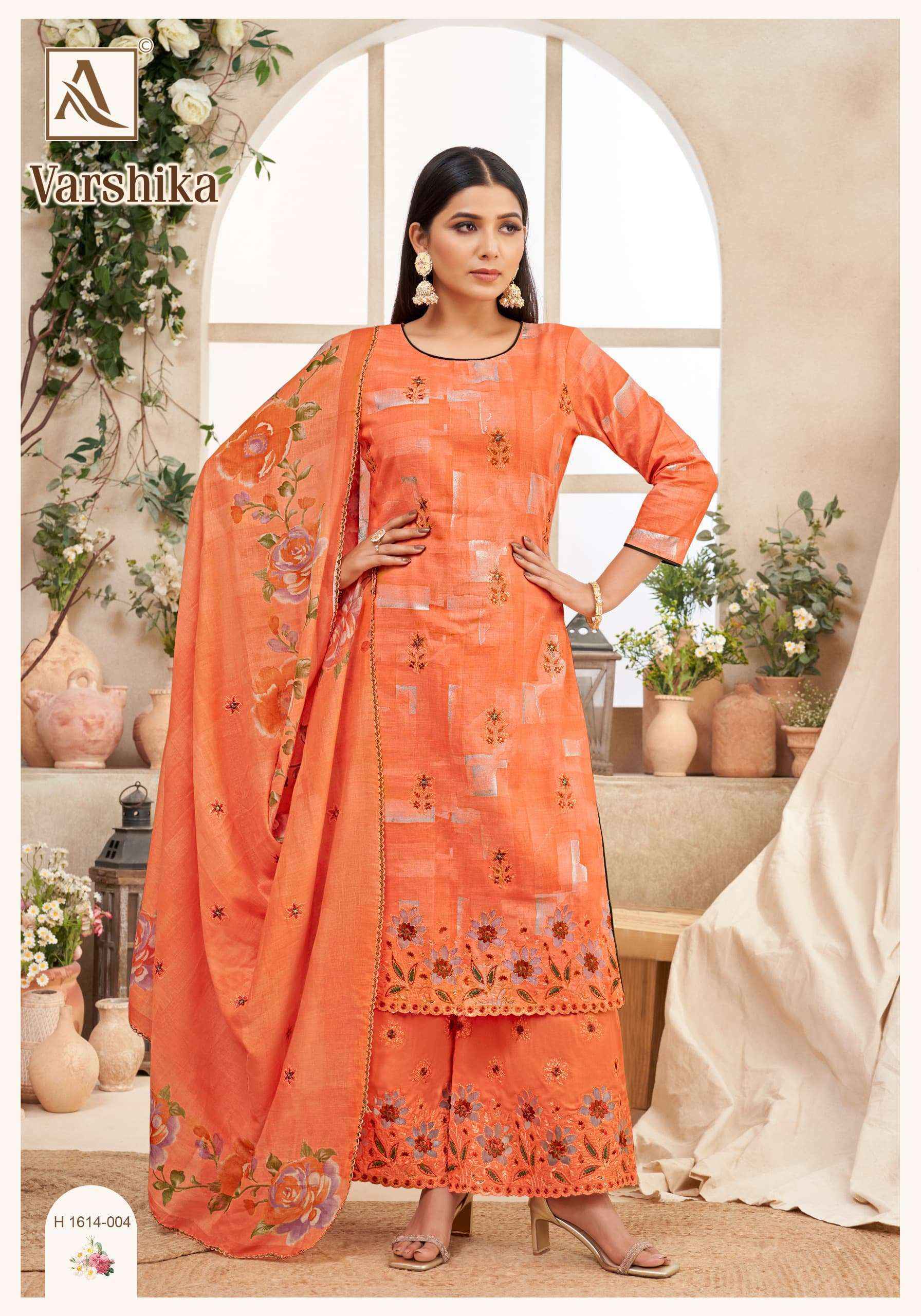 Alok Varshika Camric Cotton Dress Material 6 pcs Catalogue