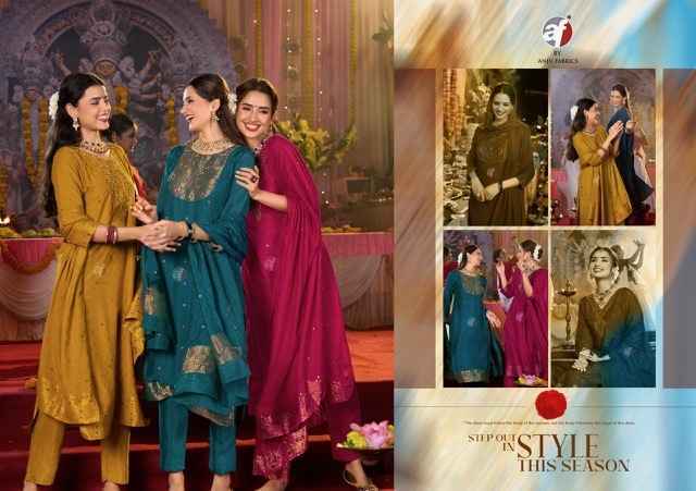 Anju Fabrics Palki Vol-4 Muslin Readymade Suit (6 pcs Catalogue)