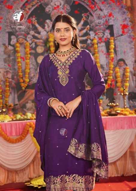 Anju Fabrics Palki Vol-4 Muslin Readymade Suit (6 pcs Catalogue)
