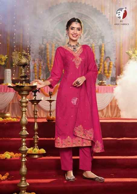 Anju Fabrics Palki Vol-4 Muslin Readymade Suit (6 pcs Catalogue)