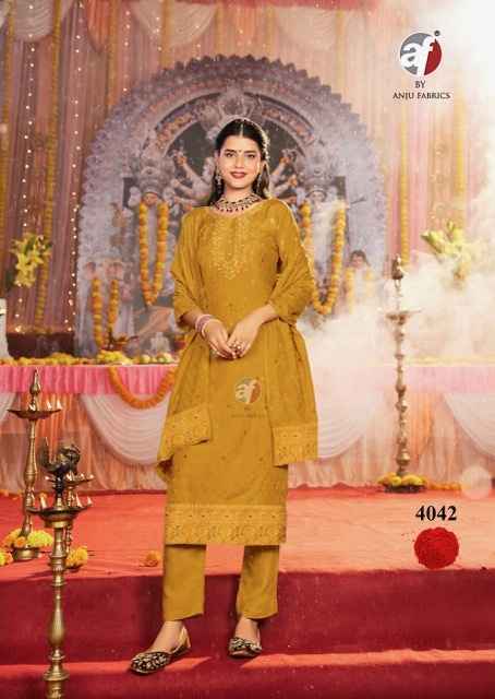 Anju Fabrics Palki Vol-4 Muslin Readymade Suit (6 pcs Catalogue)