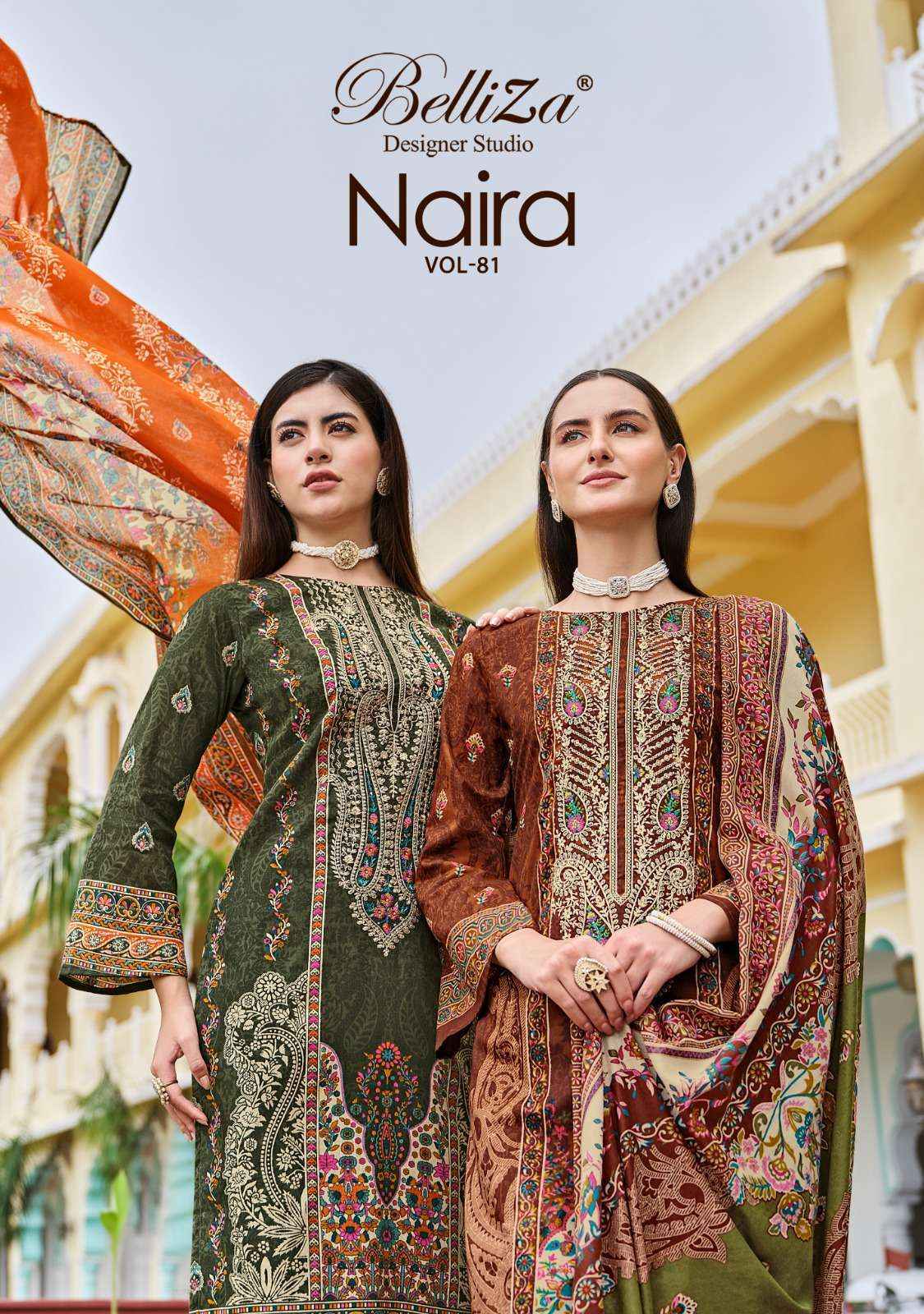 Belliza Naira Vol-81 Cotton Dress Material (8 pcs Cataloge)
