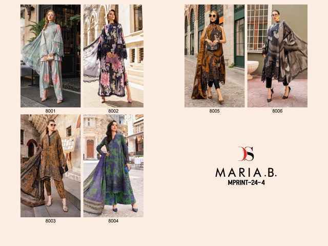 Deepsy Maria B Mprint 24-4 Cotton Dress Material (6 pcs Catalogue)