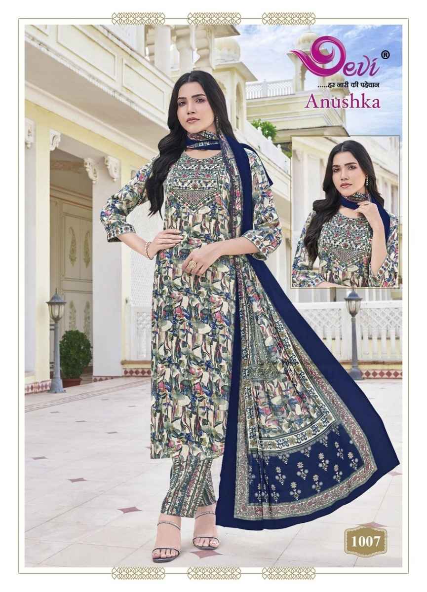 Devi Anushkha Rayon Print Readymade Suit (8 pcs Catalogue)