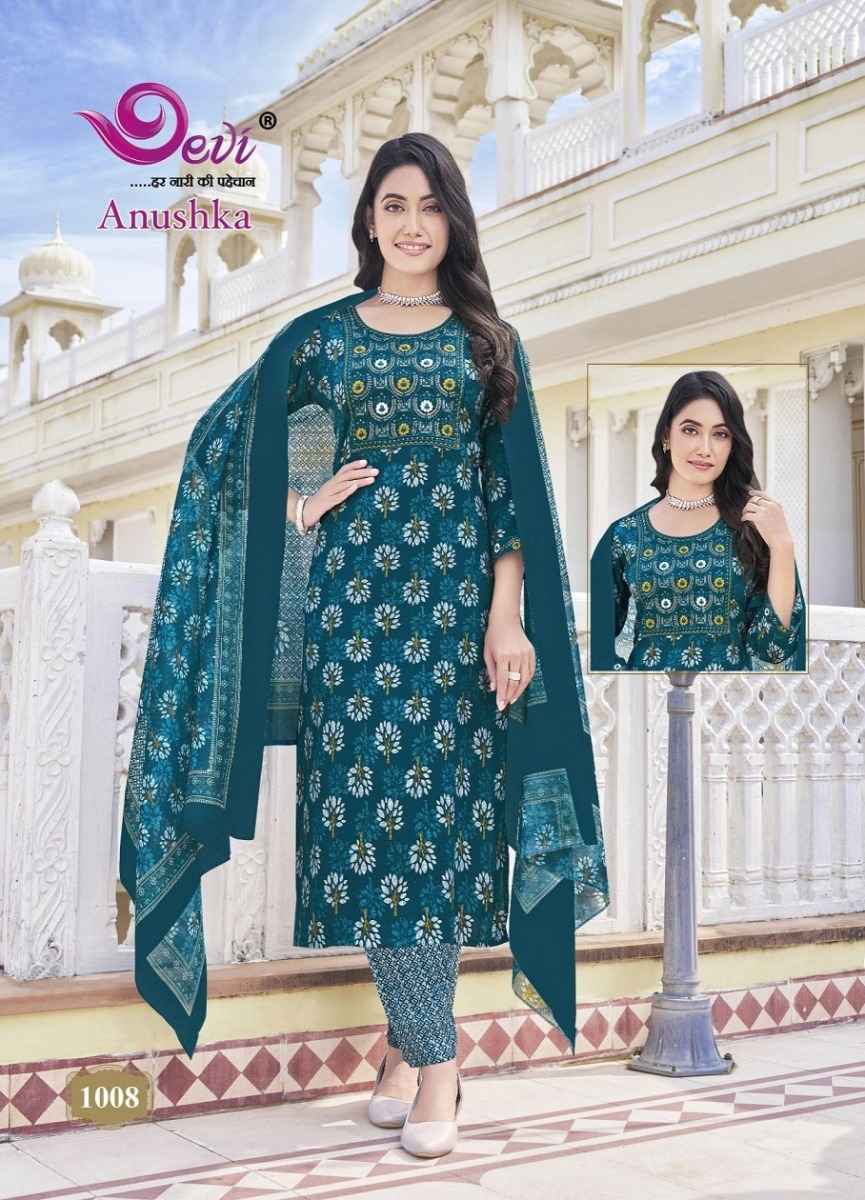 Devi Anushkha Rayon Print Readymade Suit (8 pcs Catalogue)