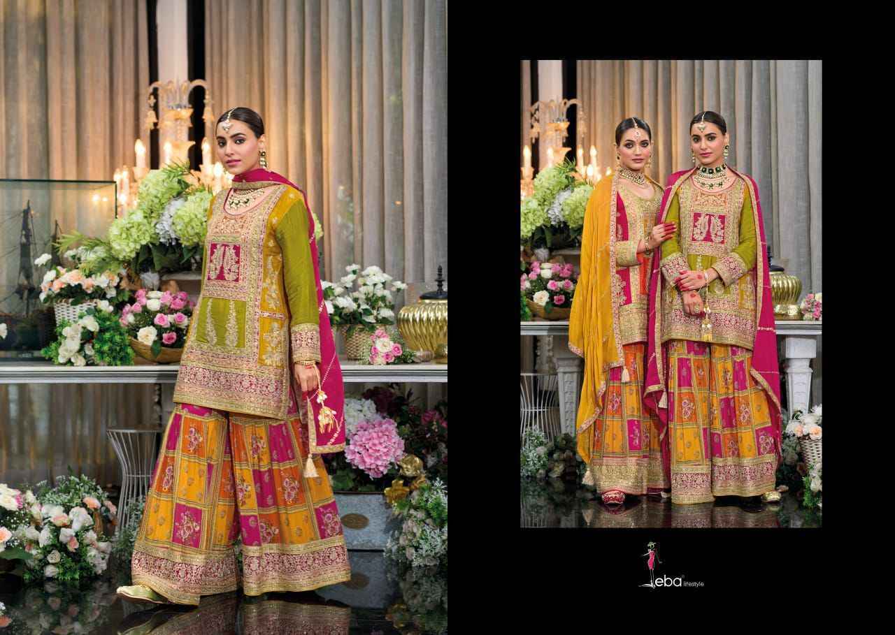 Eba Lifestyle Rang Readymade Chinon Dress (2 pcs Catalogue)