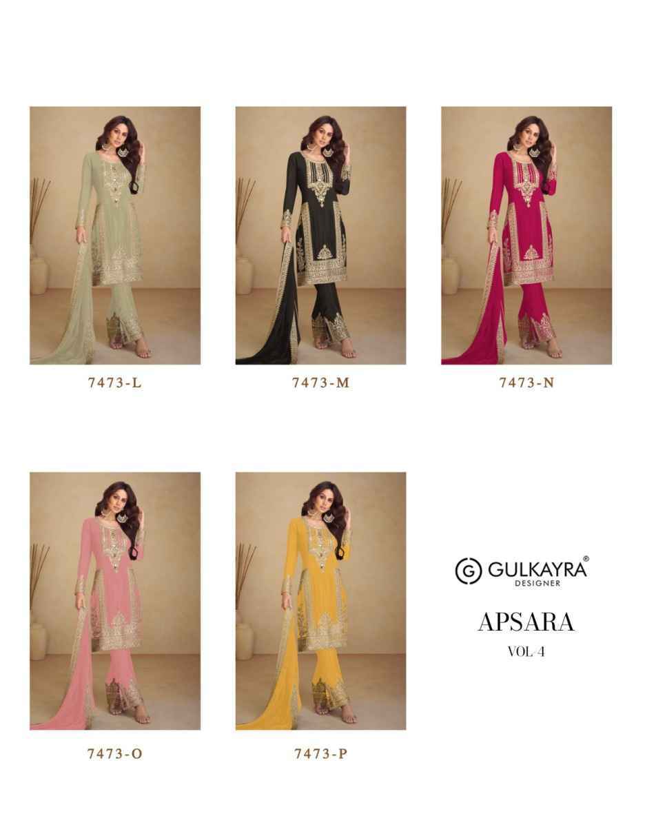 Gulkayra Designer Apsara Vol-4 Readymade Chinon Dress (5 pcs Catalogue)