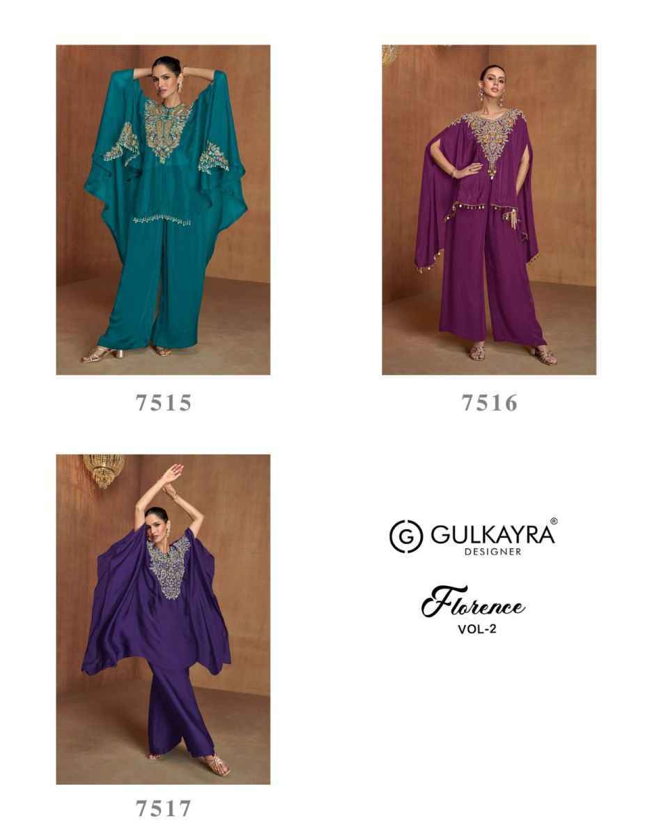 Gulkayra Designer Florence Vol-2 Readymade Chinon Dress (3 pcs Catalogue)