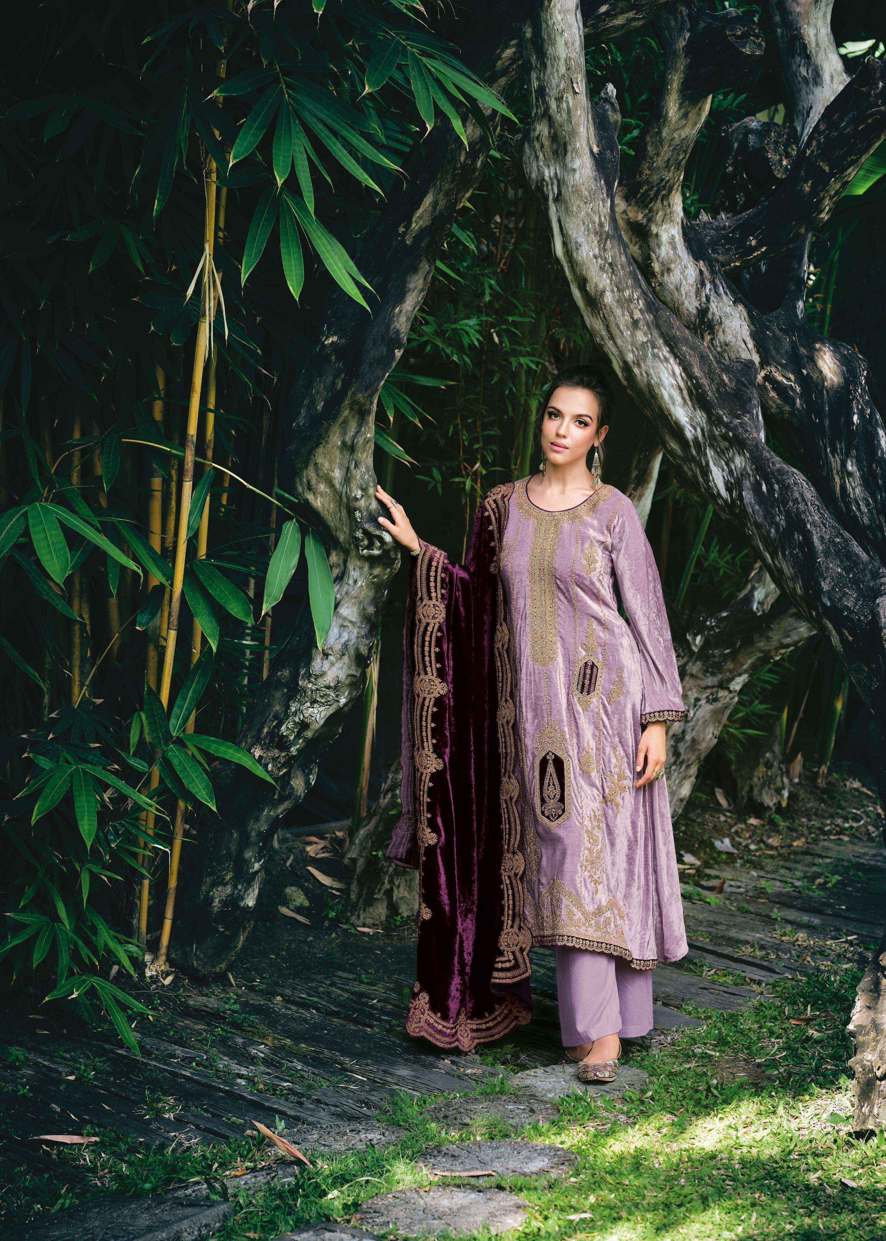 Gull Jee Nasreen Velvet Dress Material (6 pcs Catalogue)