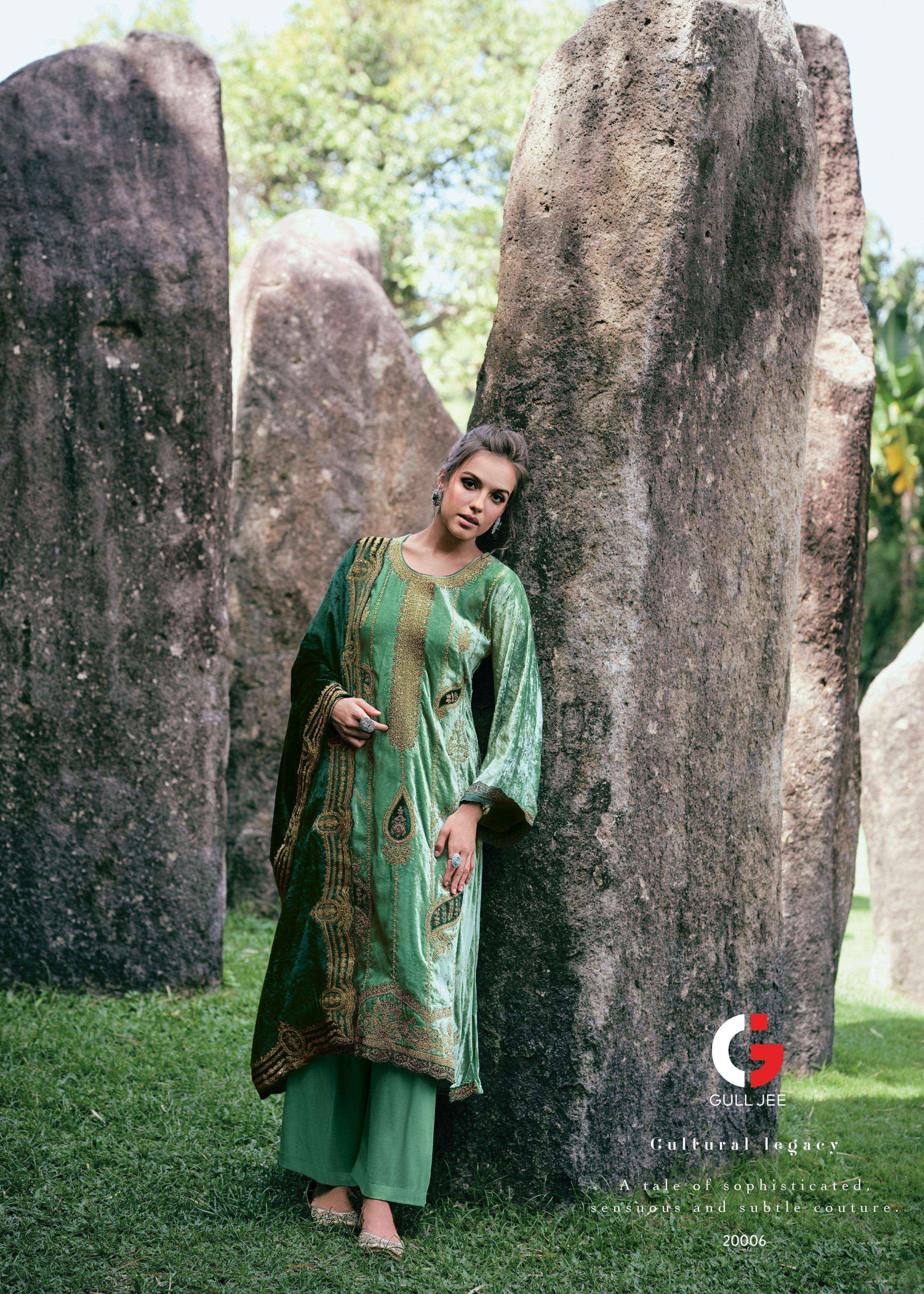 Gull Jee Nasreen Velvet Dress Material (6 pcs Catalogue)