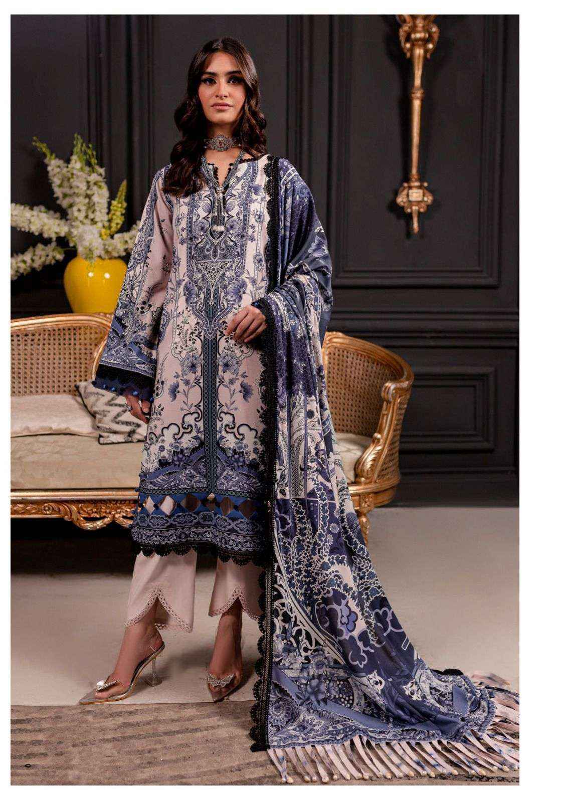 Hala Azure Vol-1 Lawn Cotton Dress Material (6 pcs Catalogue)