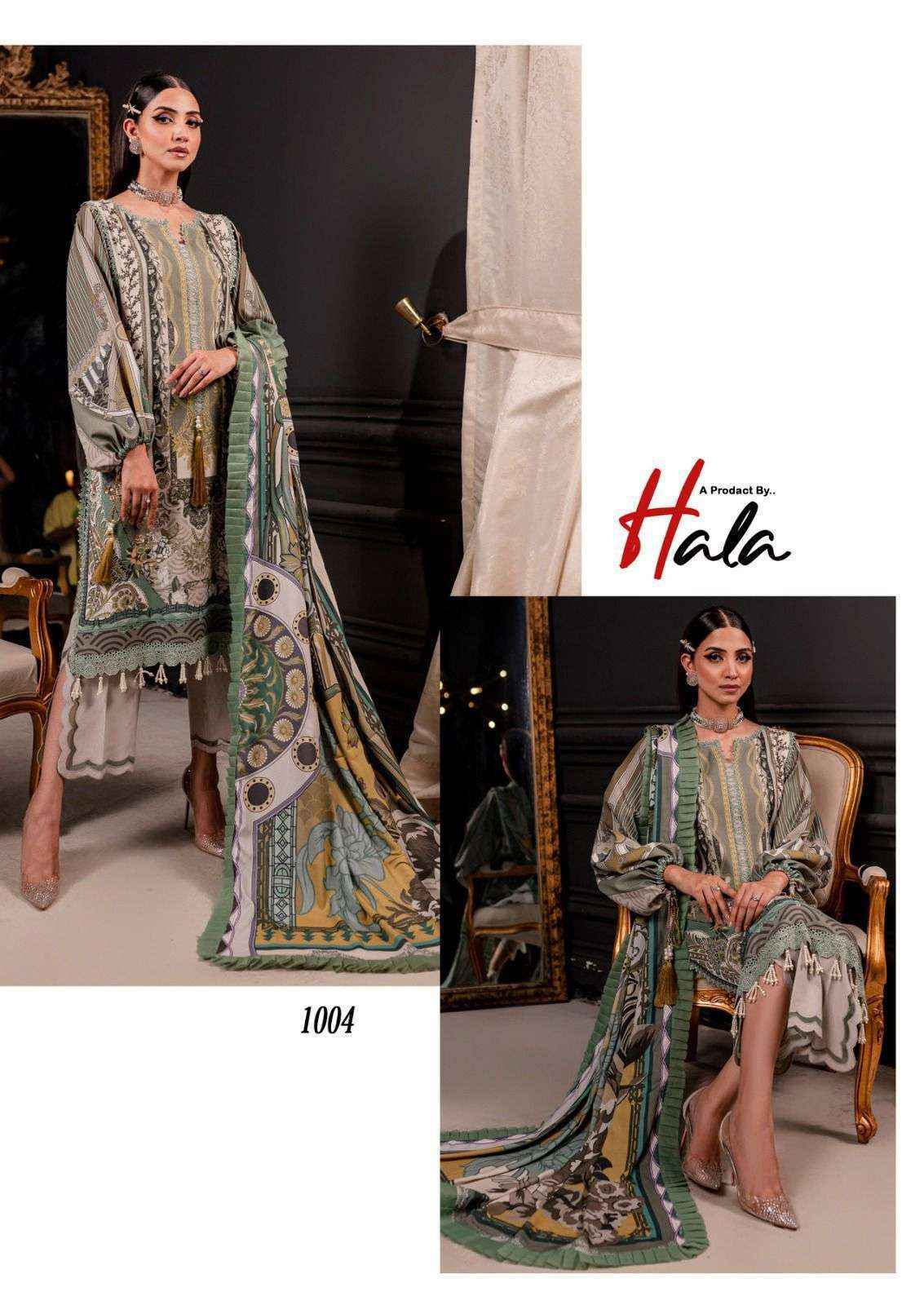 Hala Azure Vol-1 Lawn Cotton Dress Material (6 pcs Catalogue)
