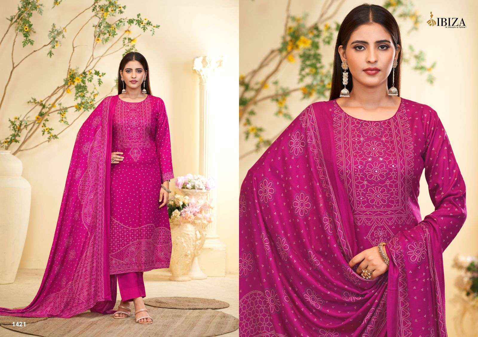 Ibiza Khoobsurat Pashmina Dress Material 4 pcs Catalogue