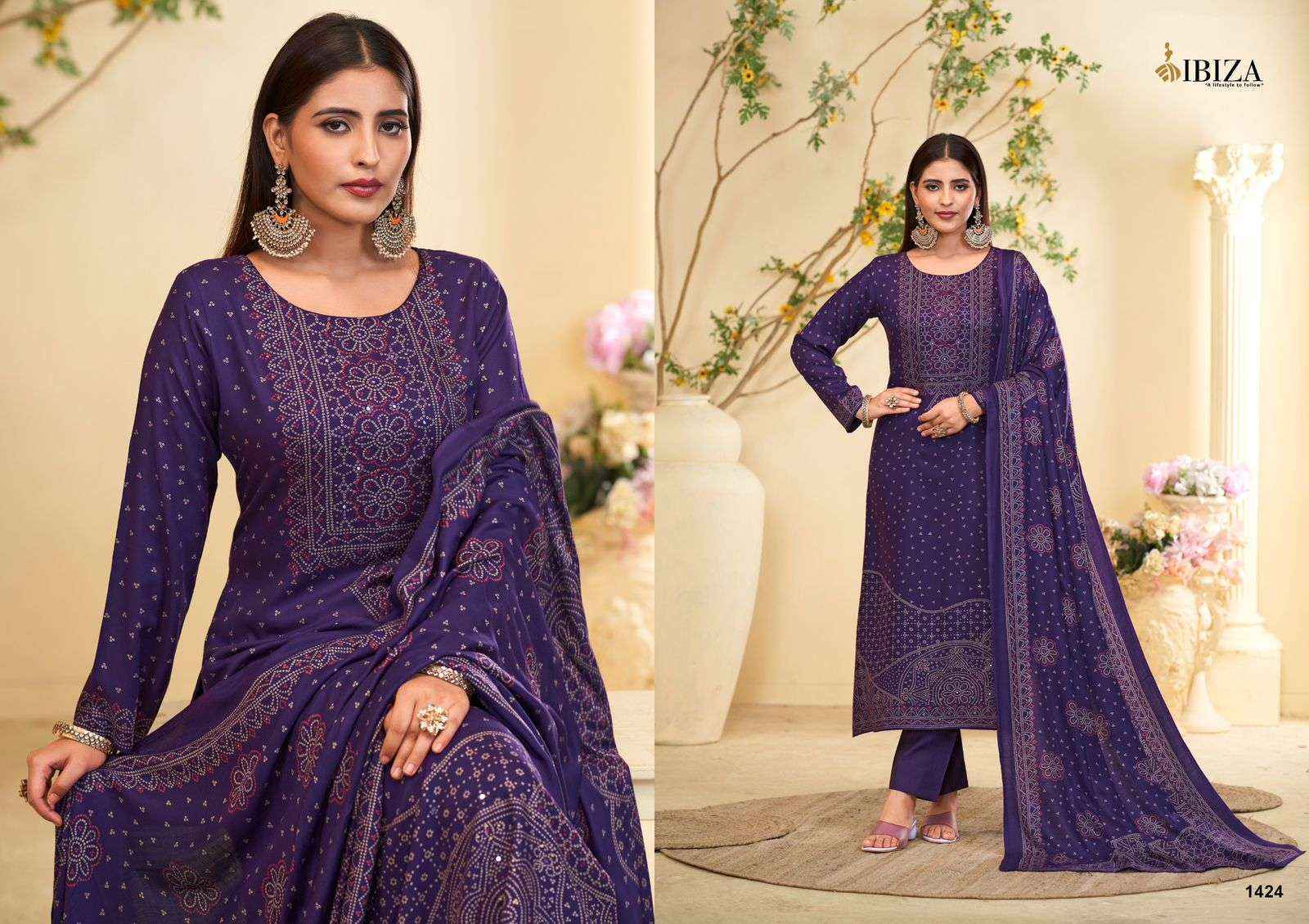Ibiza Khoobsurat Pashmina Dress Material 4 pcs Catalogue