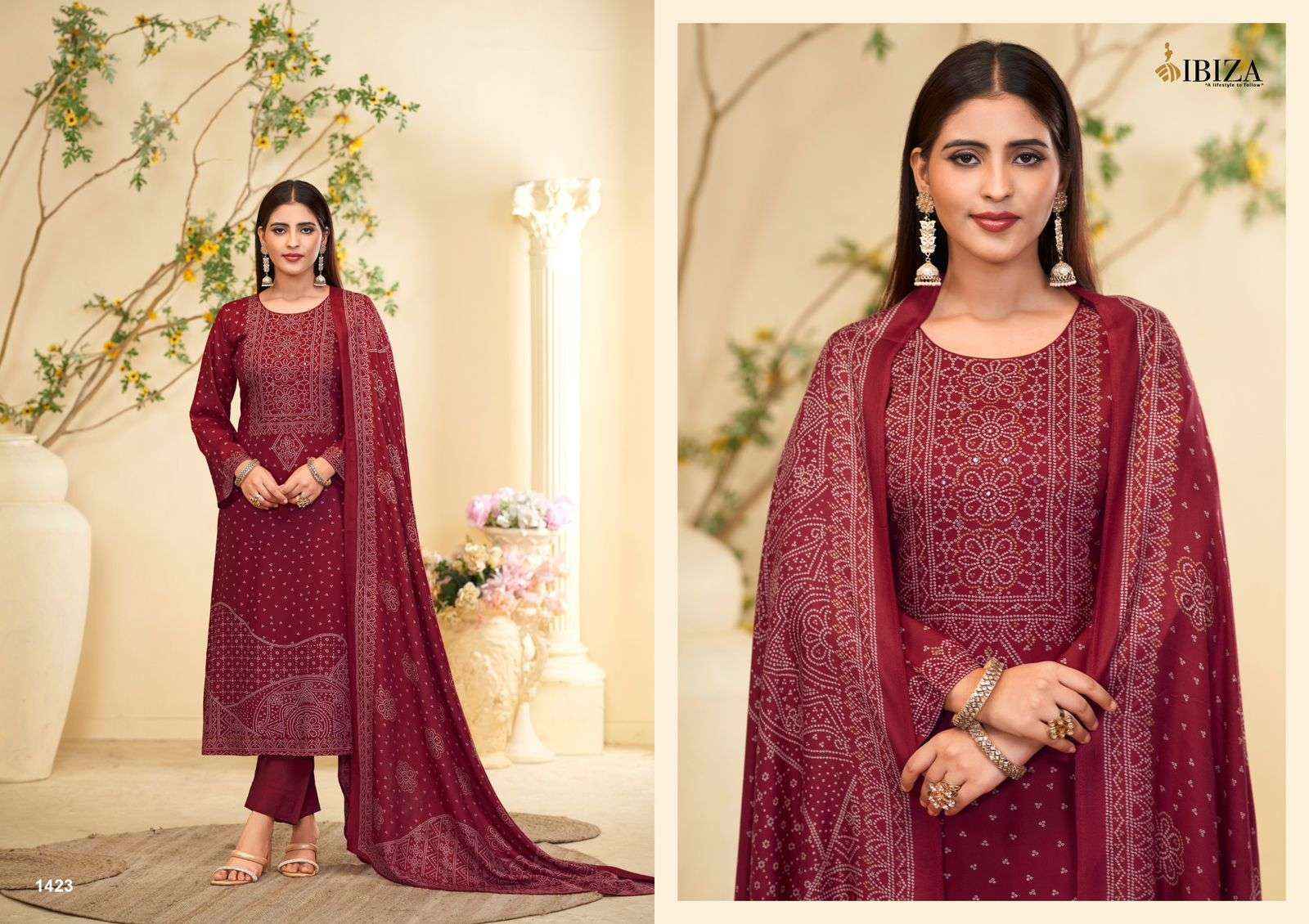 Ibiza Khoobsurat Pashmina Dress Material 4 pcs Catalogue