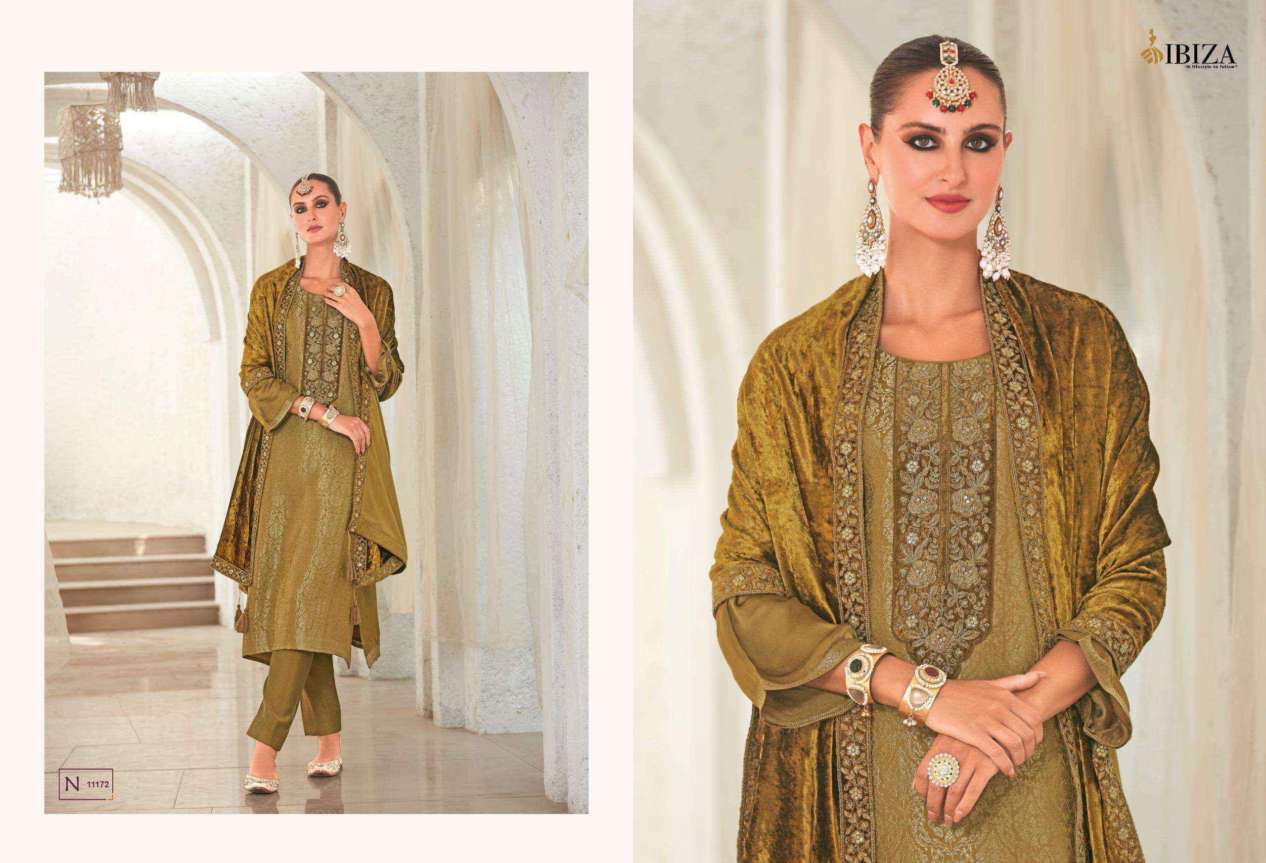 Ibiza Sadgi Silk Jacquard Dress Material 6 pcs Catalogue