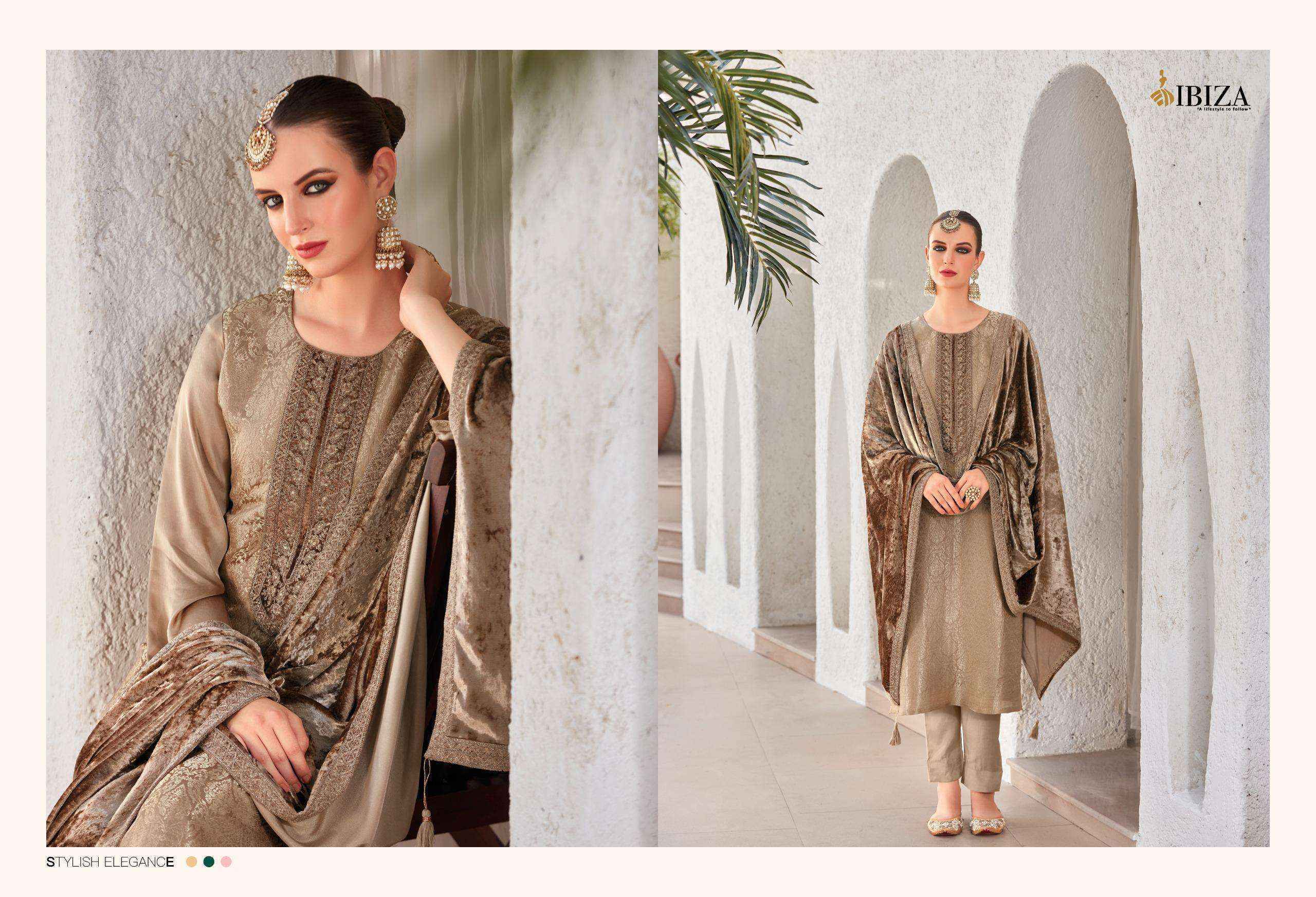 Ibiza Sadgi Silk Jacquard Dress Material 6 pcs Catalogue