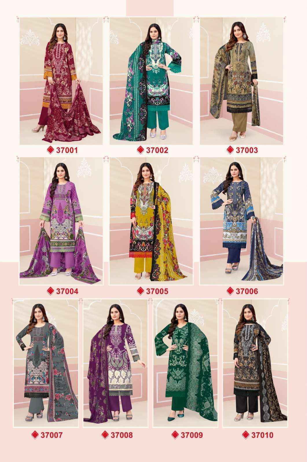 Jash Elliza Vol-37 Cotton Dress Material (10 pcs Catalogue)