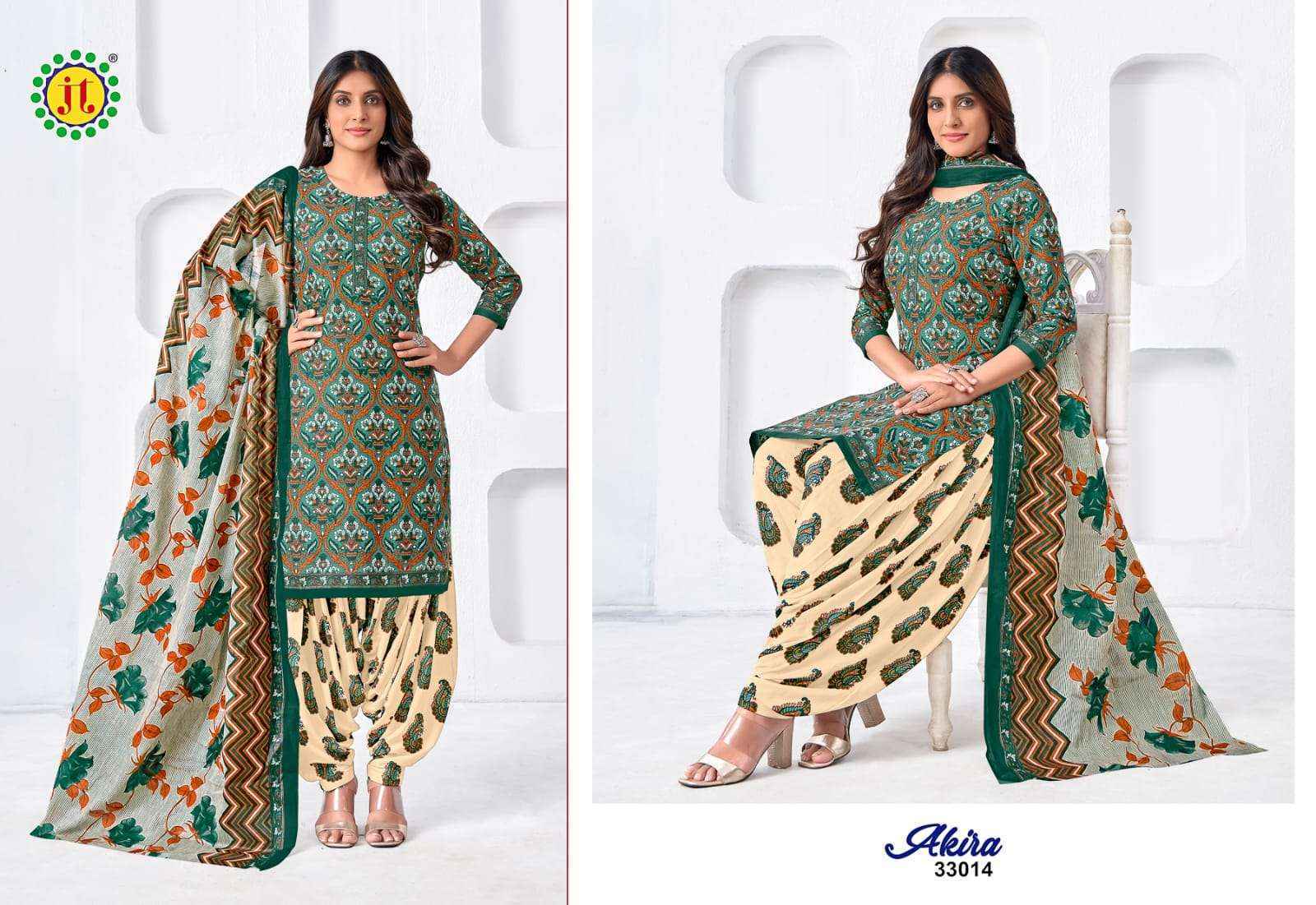 Jt Akira Vol 33 Cotton Dress Material 15 pcs Catalogue