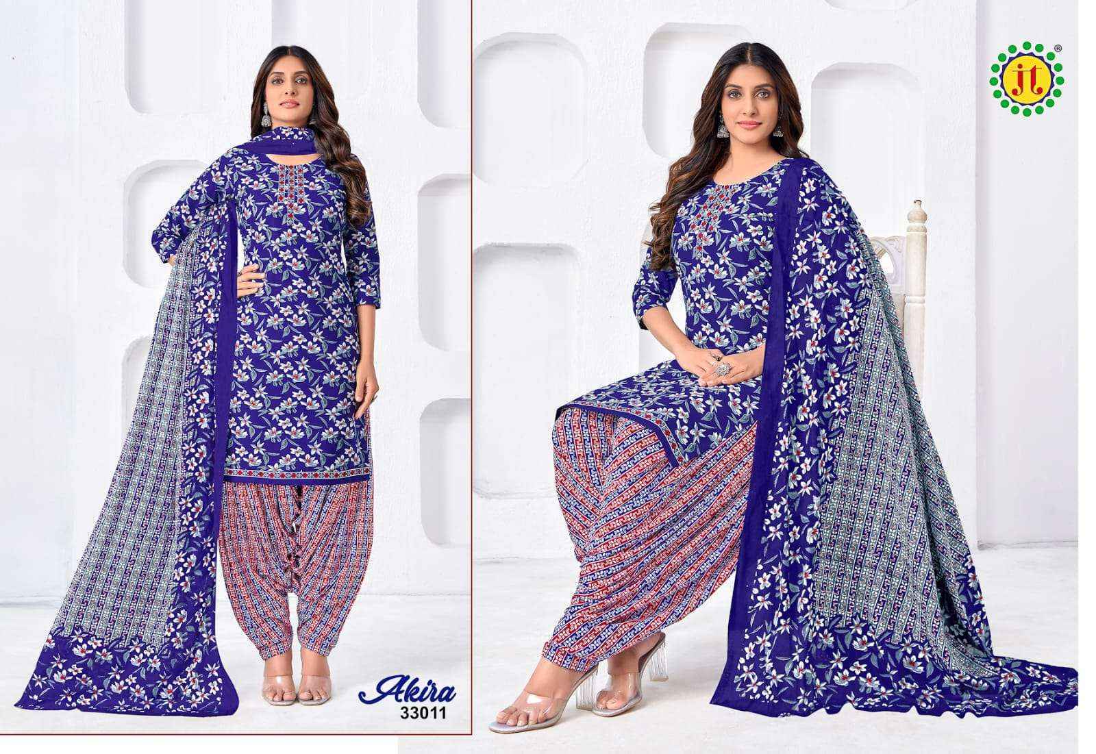 Jt Akira Vol 33 Cotton Dress Material 15 pcs Catalogue