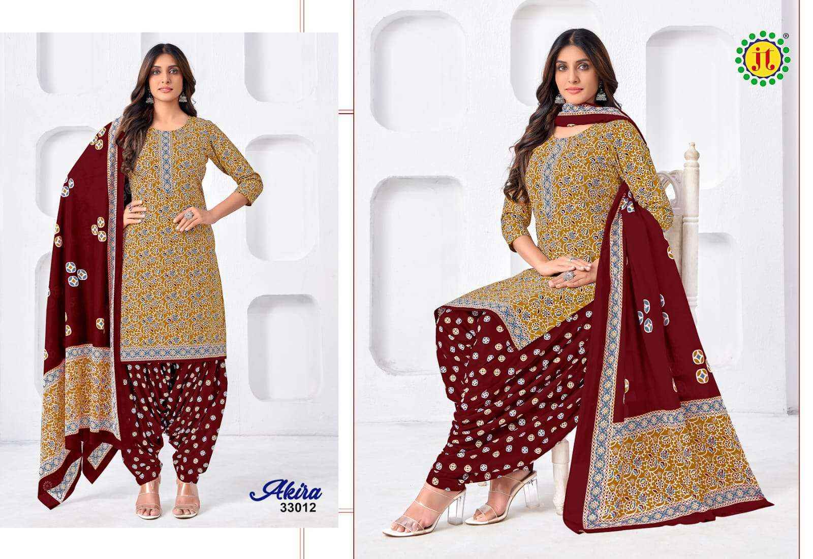 Jt Akira Vol 33 Cotton Dress Material 15 pcs Catalogue