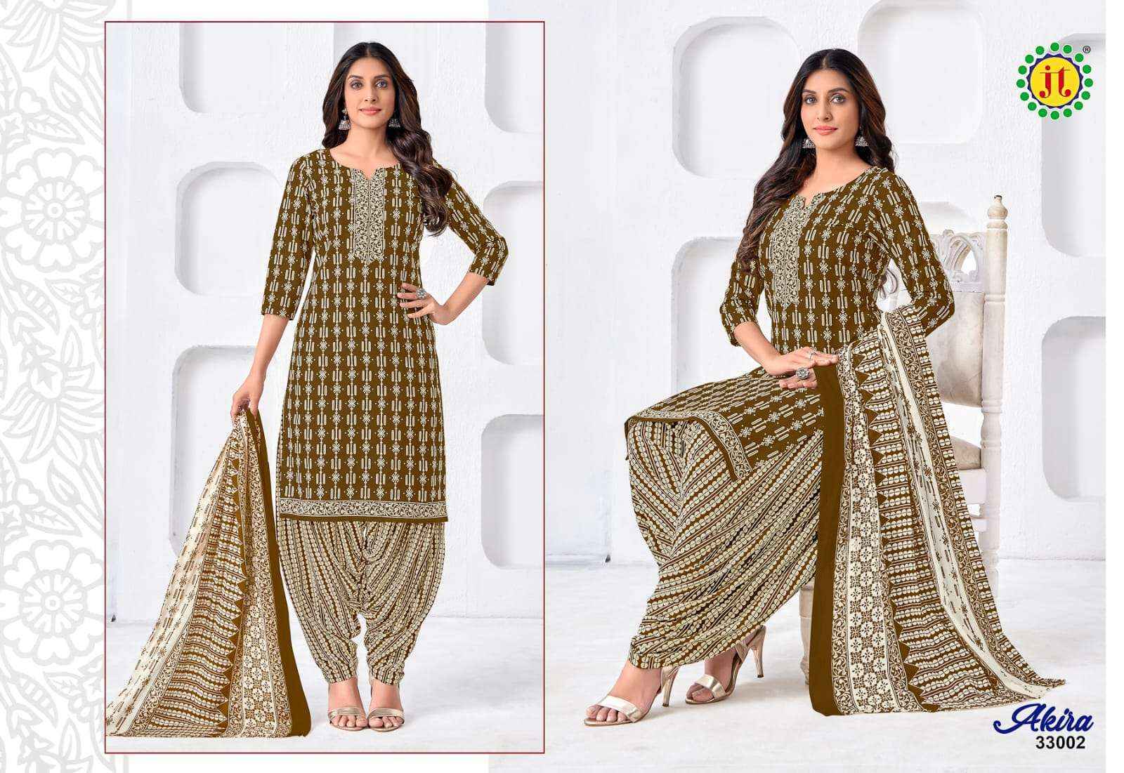 Jt Akira Vol 33 Cotton Dress Material 15 pcs Catalogue