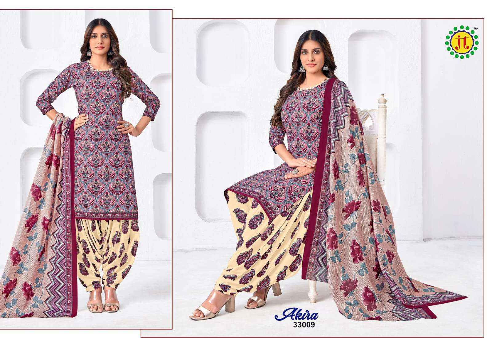 Jt Akira Vol 33 Cotton Dress Material 15 pcs Catalogue
