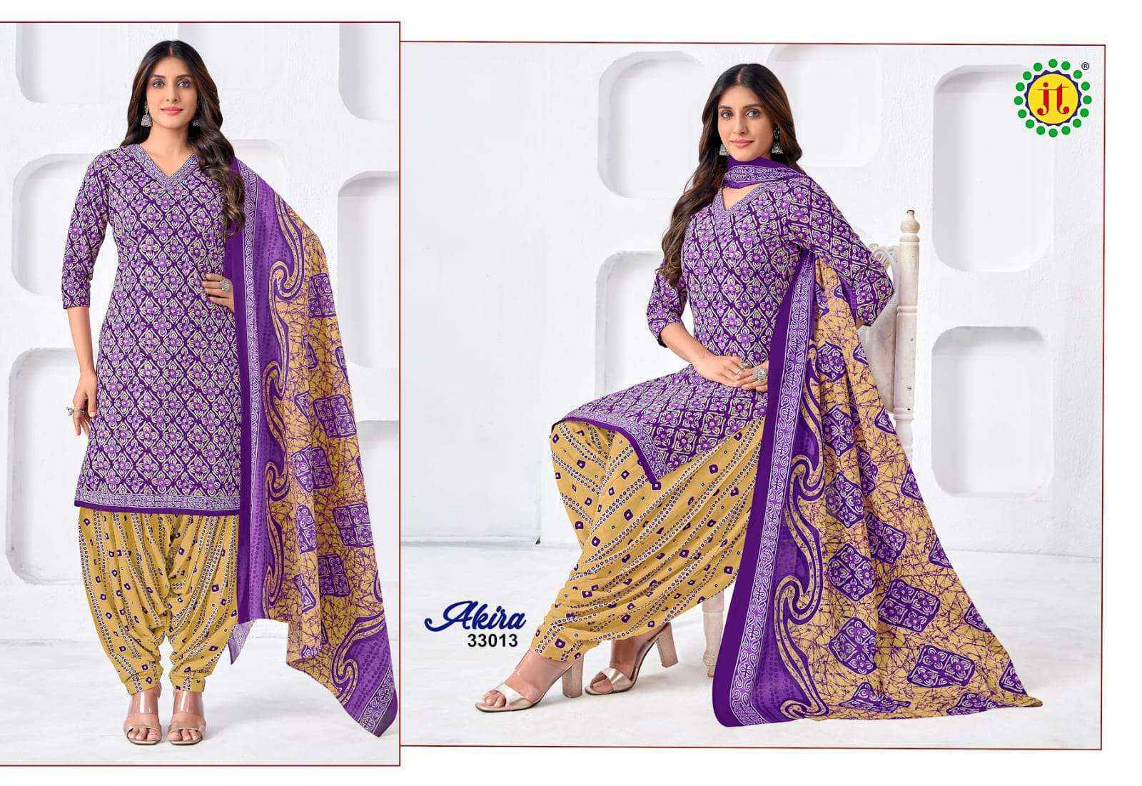 Jt Akira Vol 33 Cotton Dress Material 15 pcs Catalogue