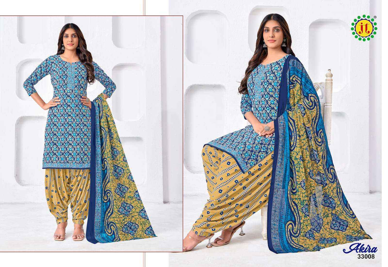Jt Akira Vol 33 Cotton Dress Material 15 pcs Catalogue