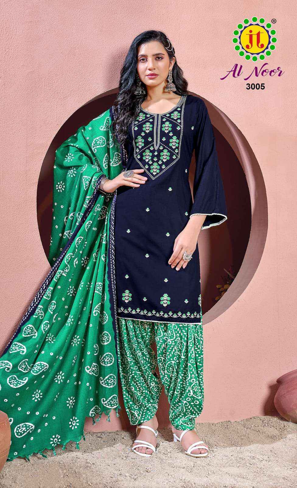 Jt Al Noor Vol-3 Rayon Dress Material (5 pcs Catalogue)