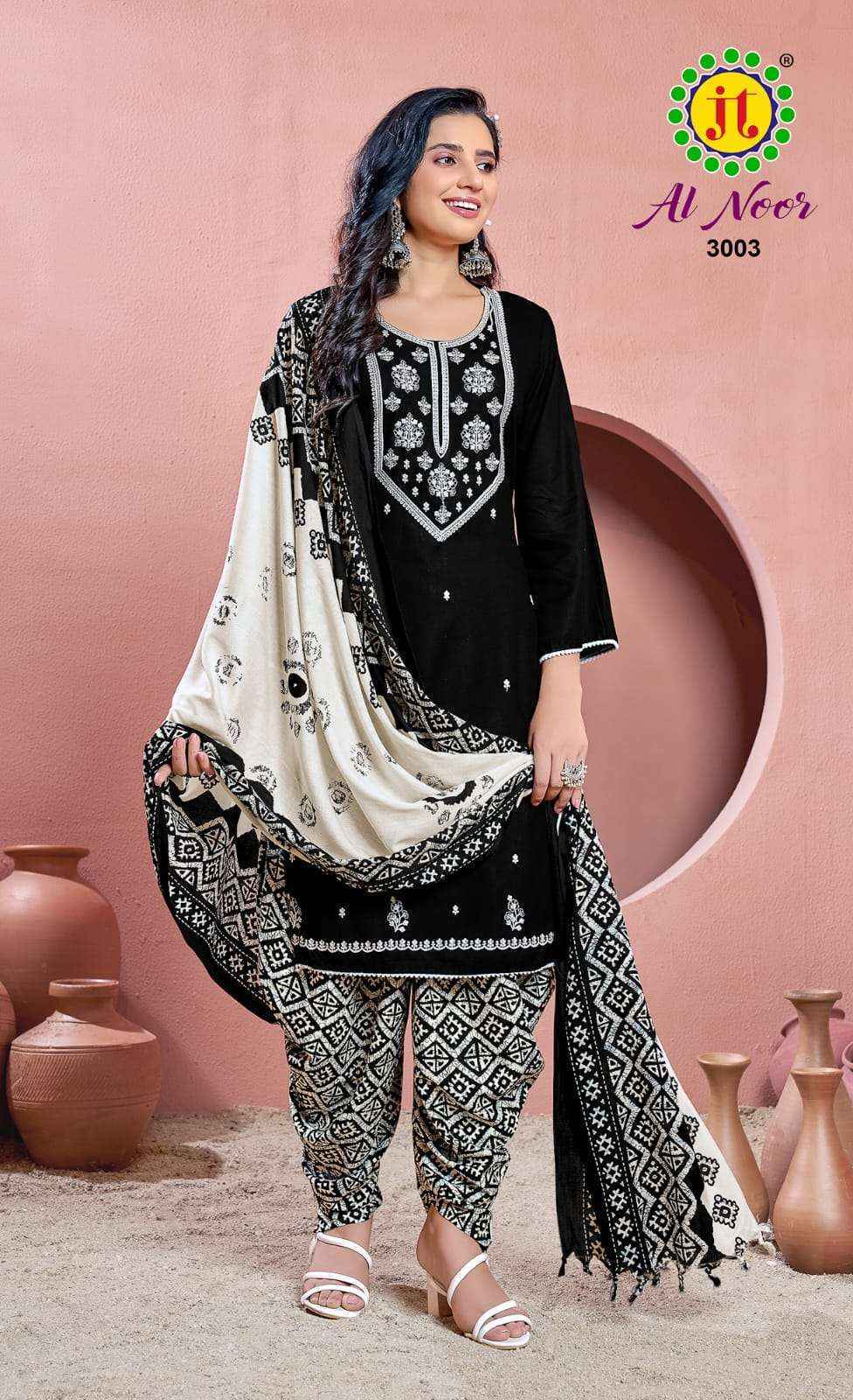 Jt Al Noor Vol-3 Rayon Dress Material (5 pcs Catalogue)
