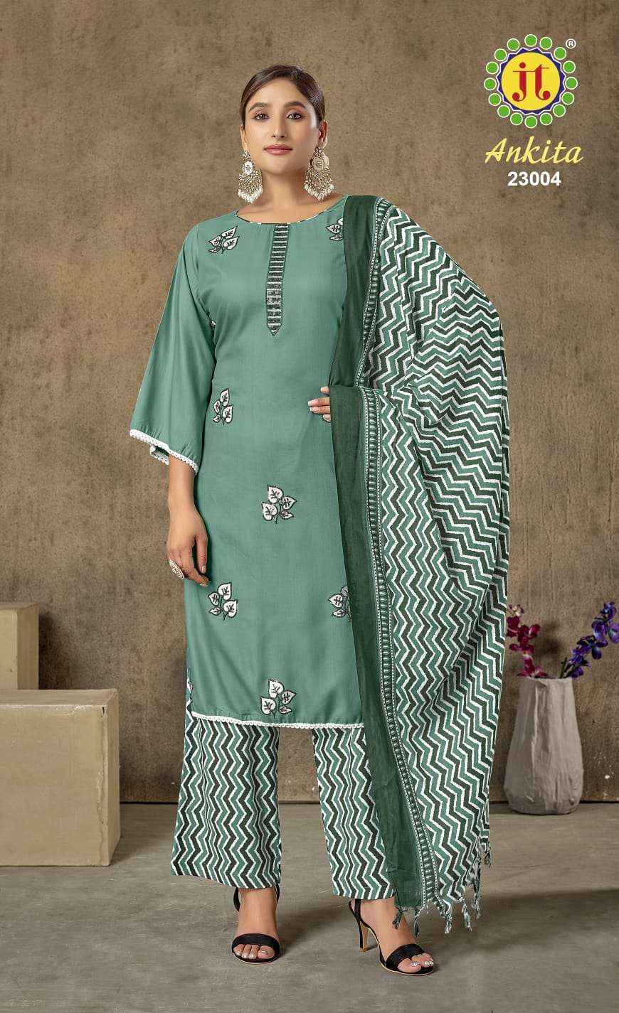 Jt Ankita Vol-23 Rayon Dress Material (5 pcs Catalogue)