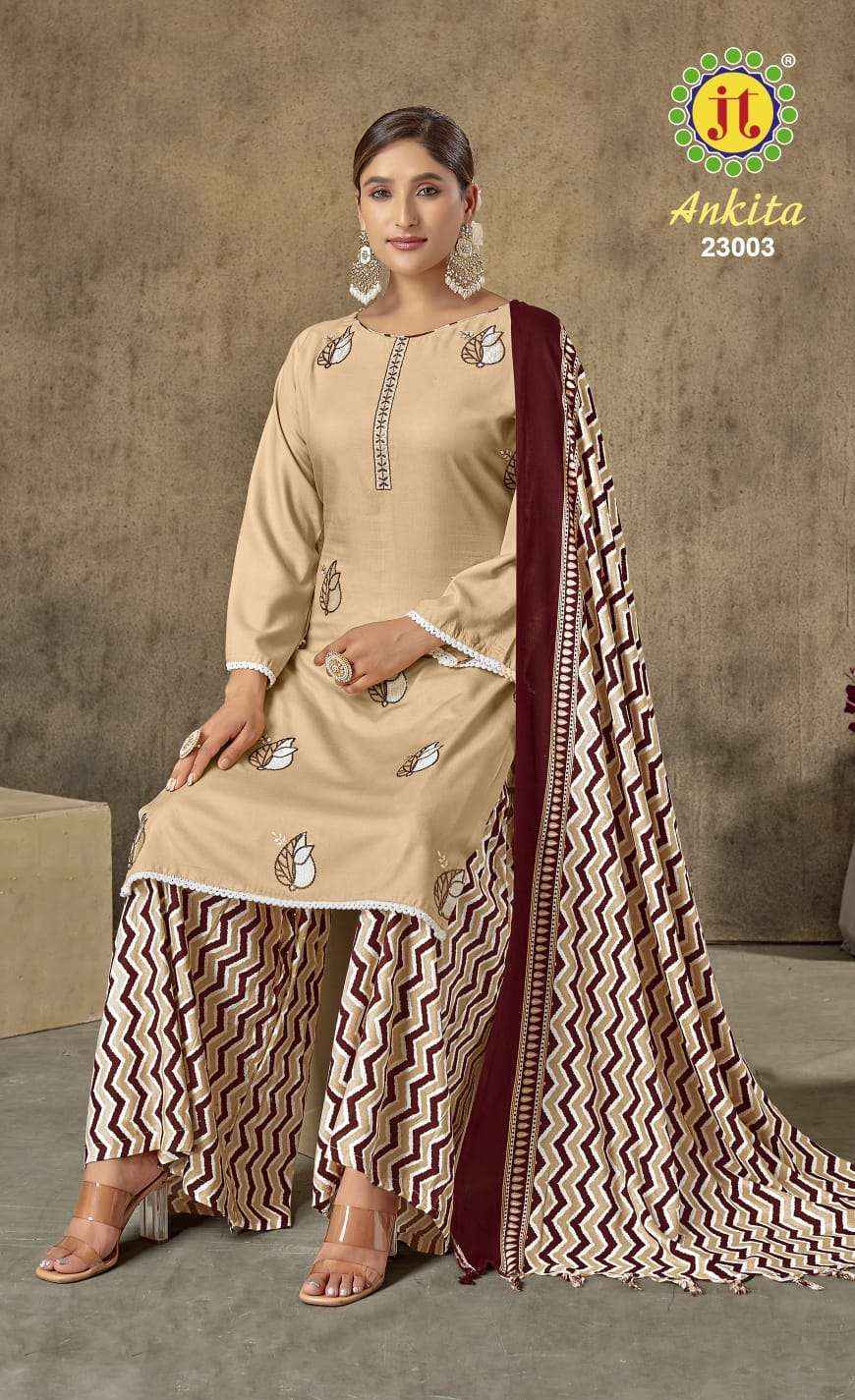 Jt Ankita Vol-23 Rayon Dress Material (5 pcs Catalogue)