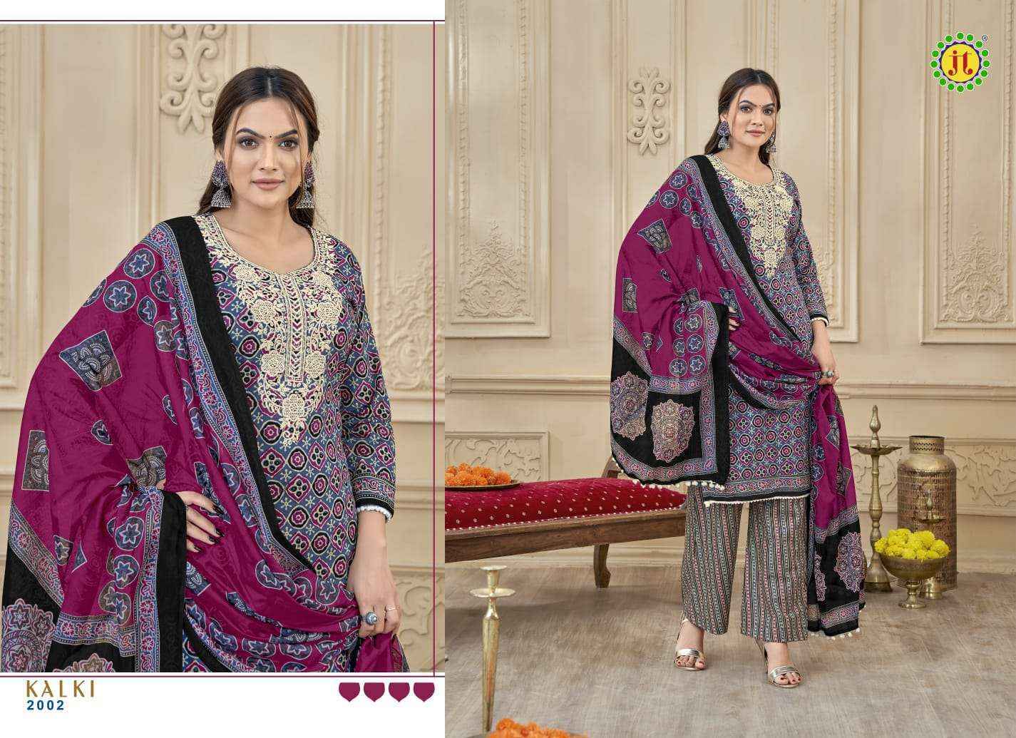 Jt Kalki Vol-2 Cotton Dress Material (10 pcs Catalogue)