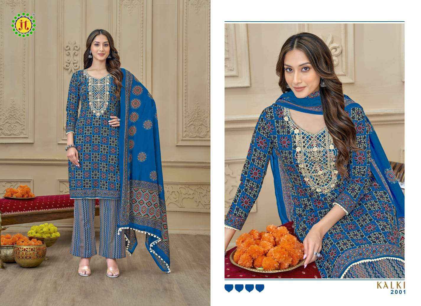 Jt Kalki Vol-2 Cotton Dress Material (10 pcs Catalogue)