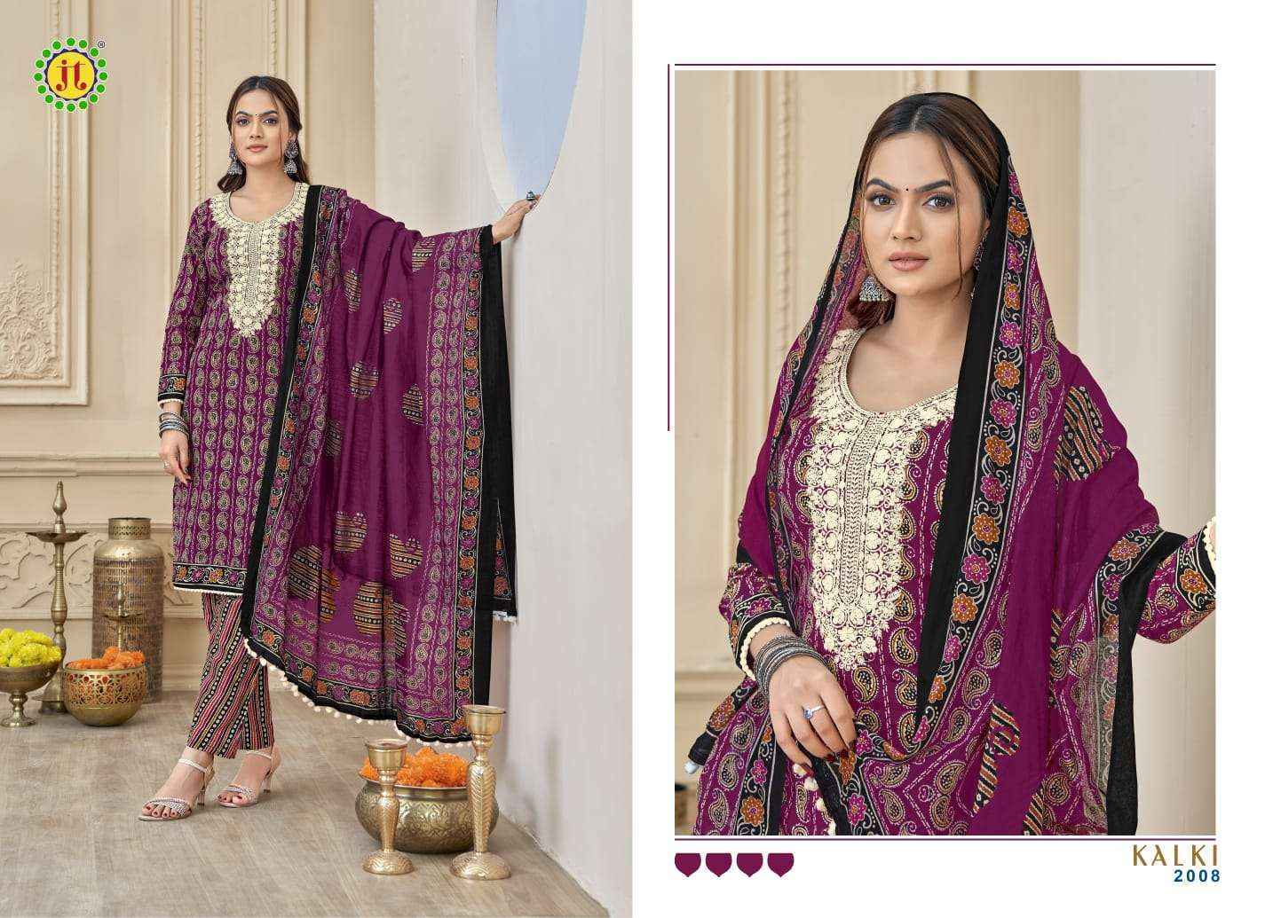 Jt Kalki Vol-2 Cotton Dress Material (10 pcs Catalogue)